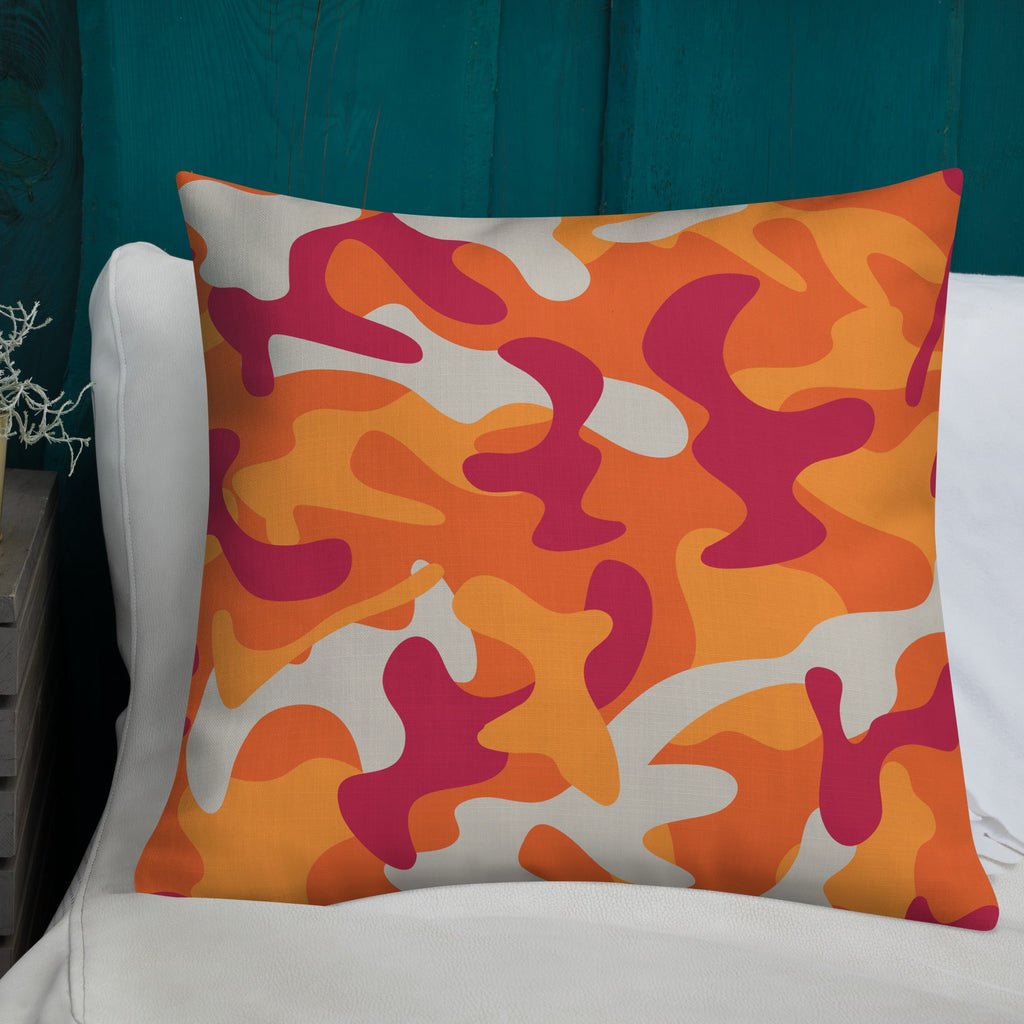 Army Enthusiast Camouflage Premium Throw Pillow