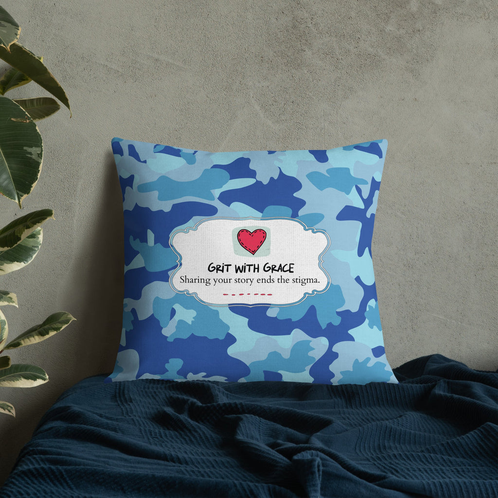 Army Enthusiast Camouflage Premium Throw Pillow