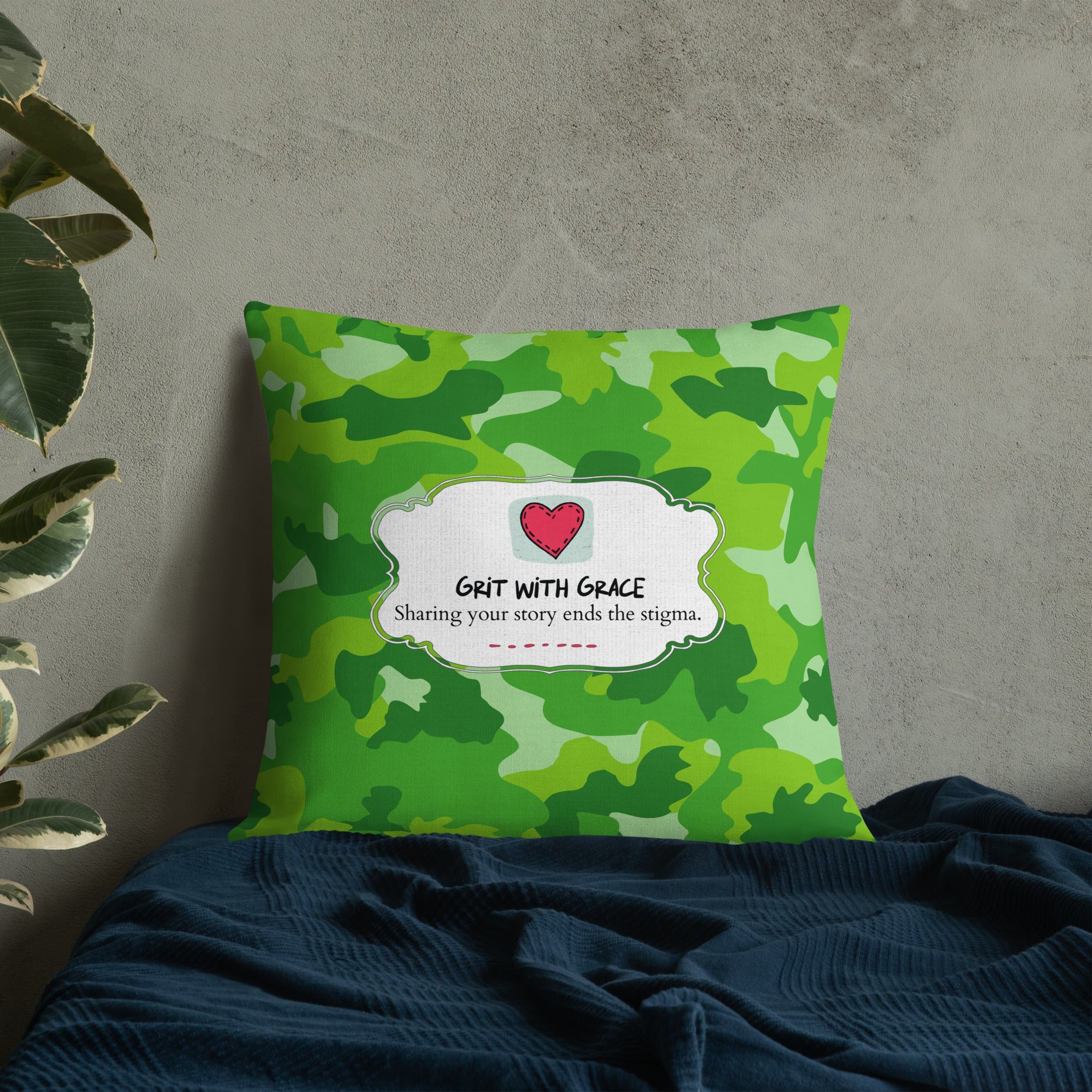 Army Enthusiast Camouflage Premium Throw Pillow