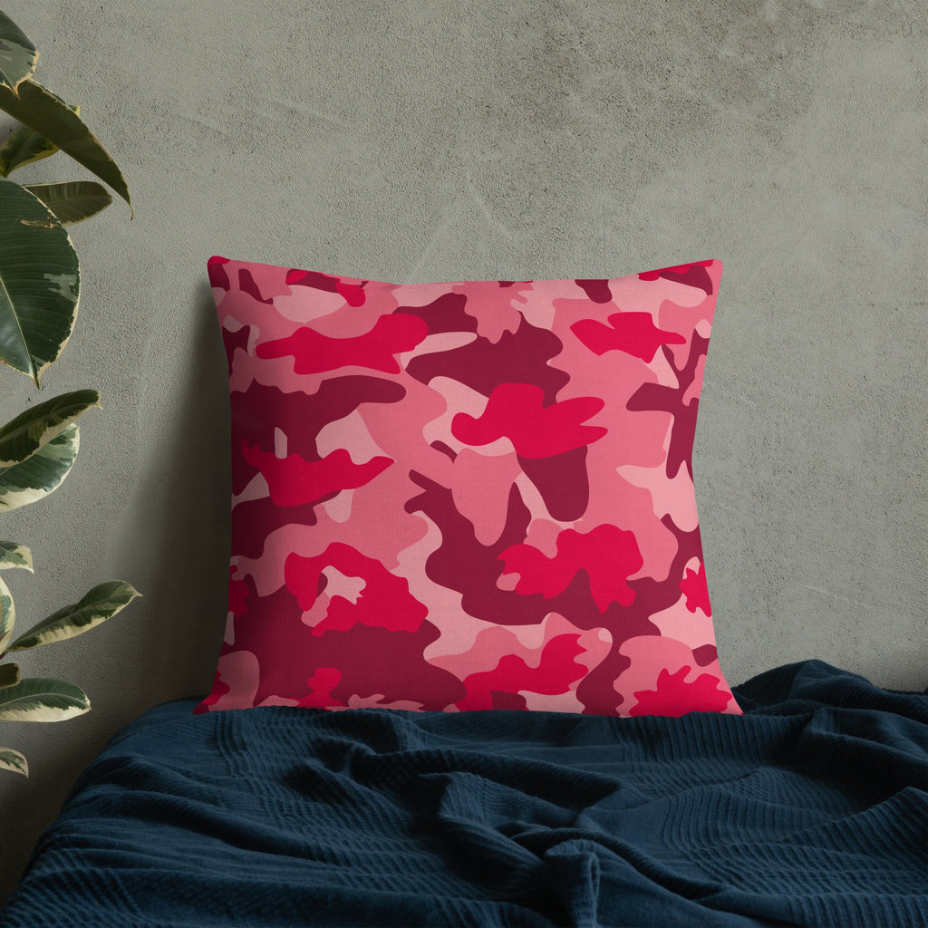 Army Enthusiast Camouflage Premium Throw Pillow