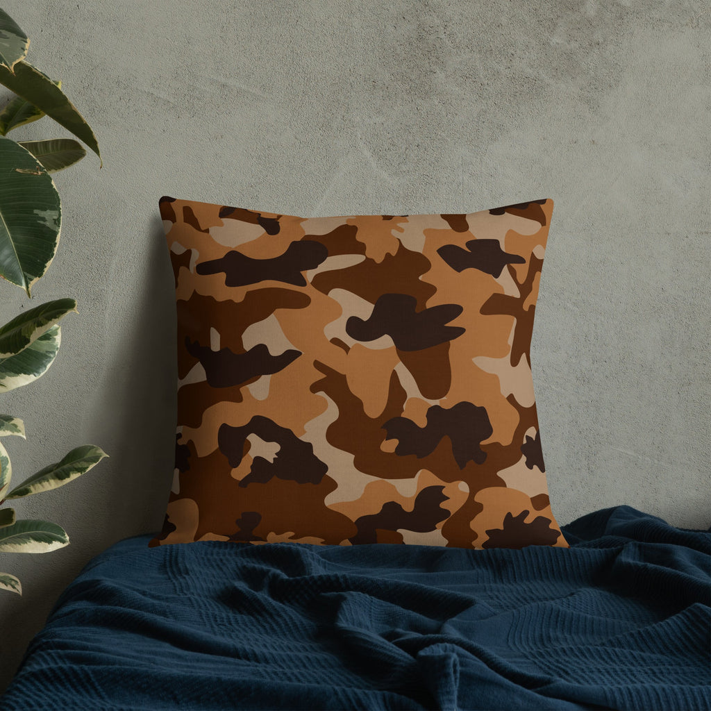 Army Enthusiast Camouflage Premium Throw Pillow