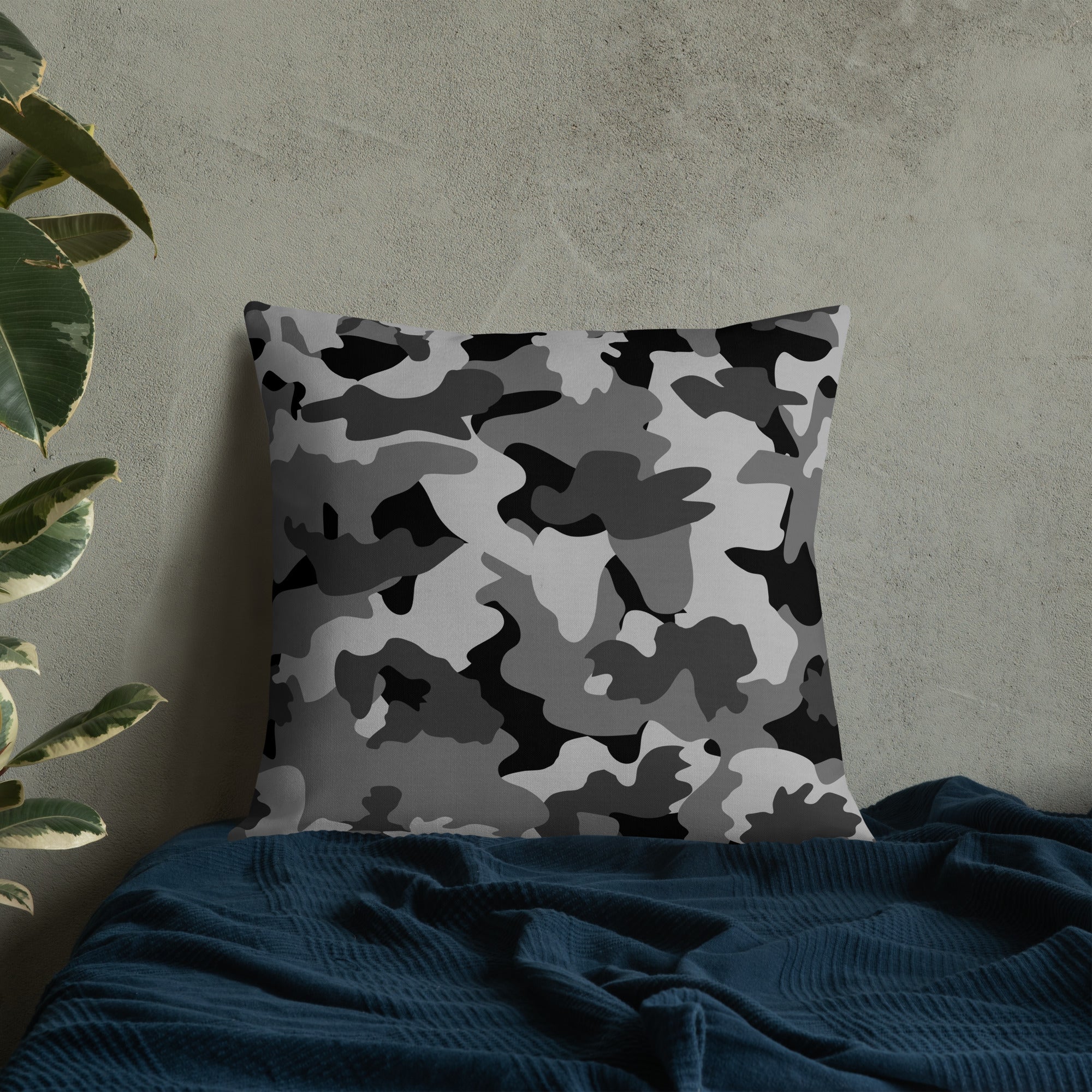 Army Enthusiast Camouflage Premium Throw Pillow