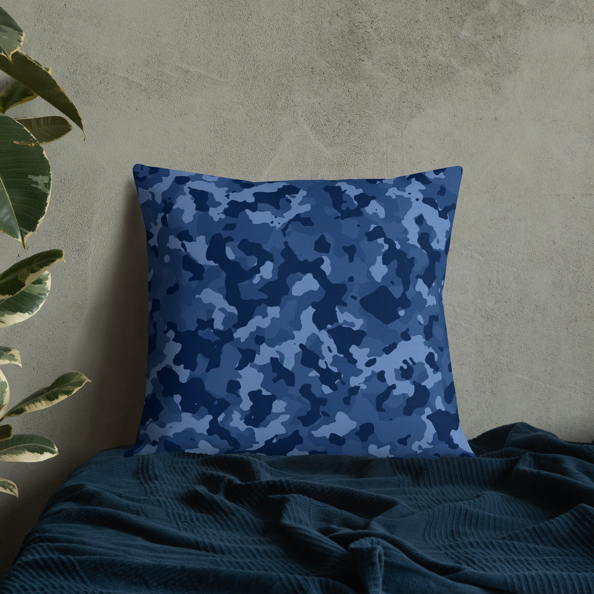 Army Enthusiast Camouflage Premium Throw Pillow