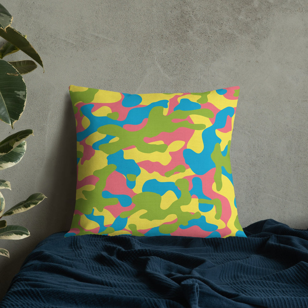 Army Enthusiast Camouflage Premium Throw Pillow