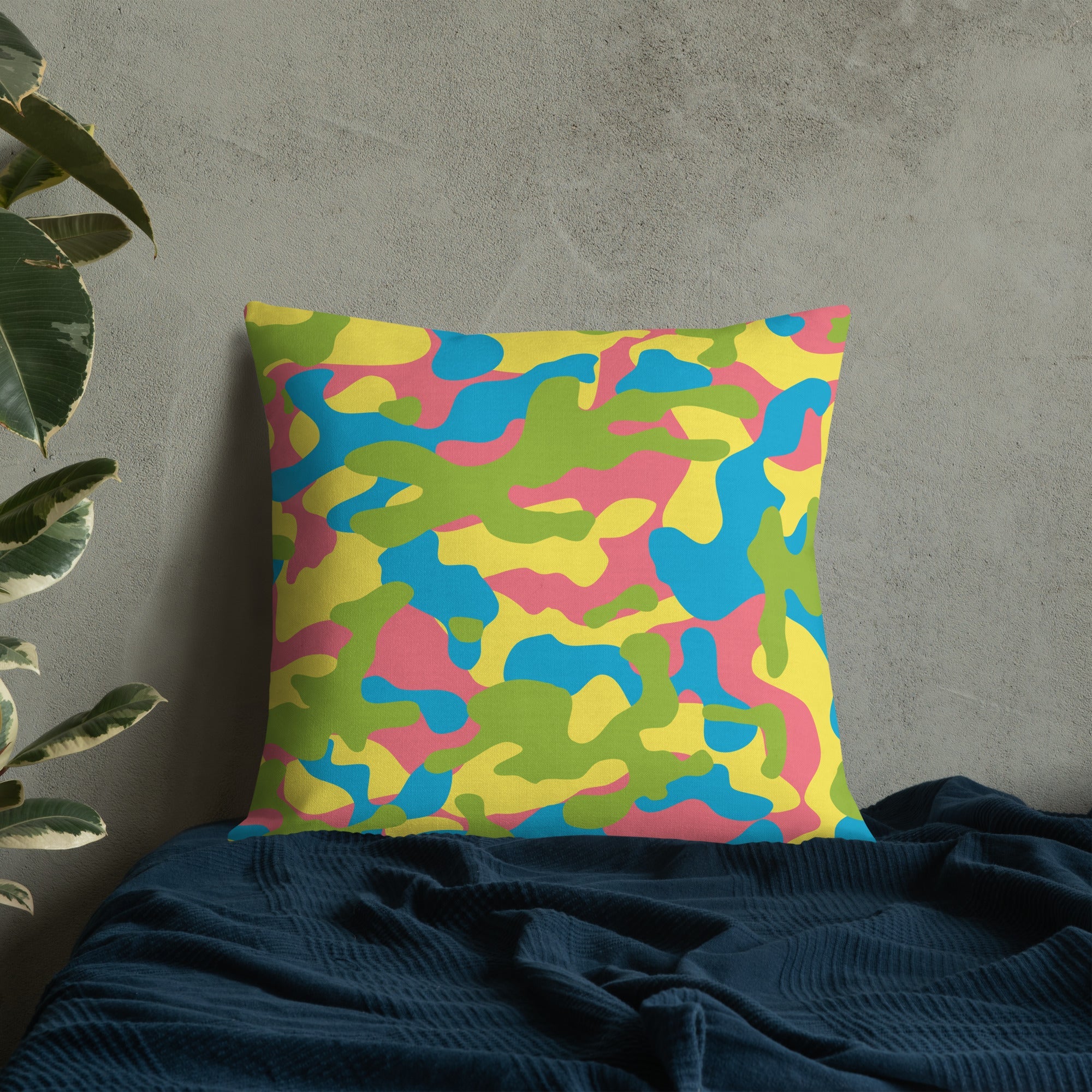 Army Enthusiast Camouflage Premium Throw Pillow