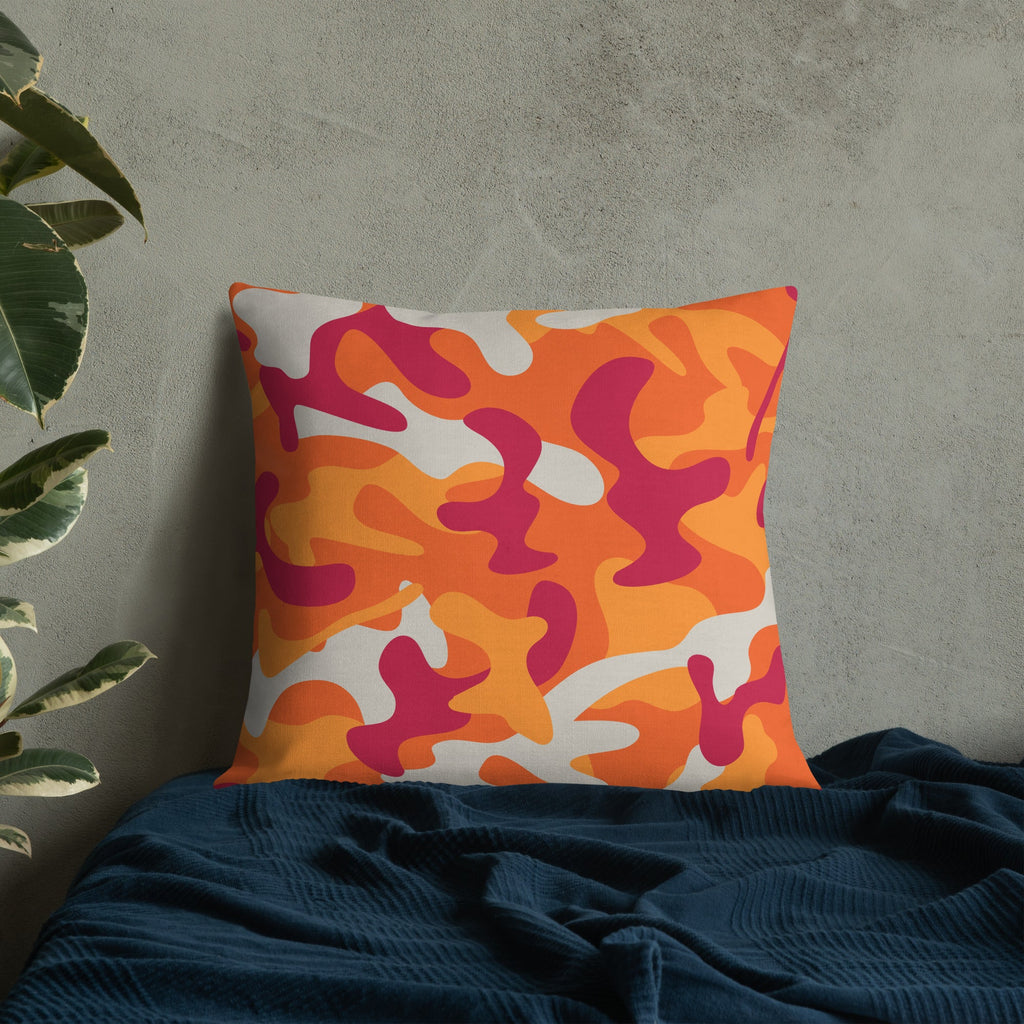 Army Enthusiast Camouflage Premium Throw Pillow