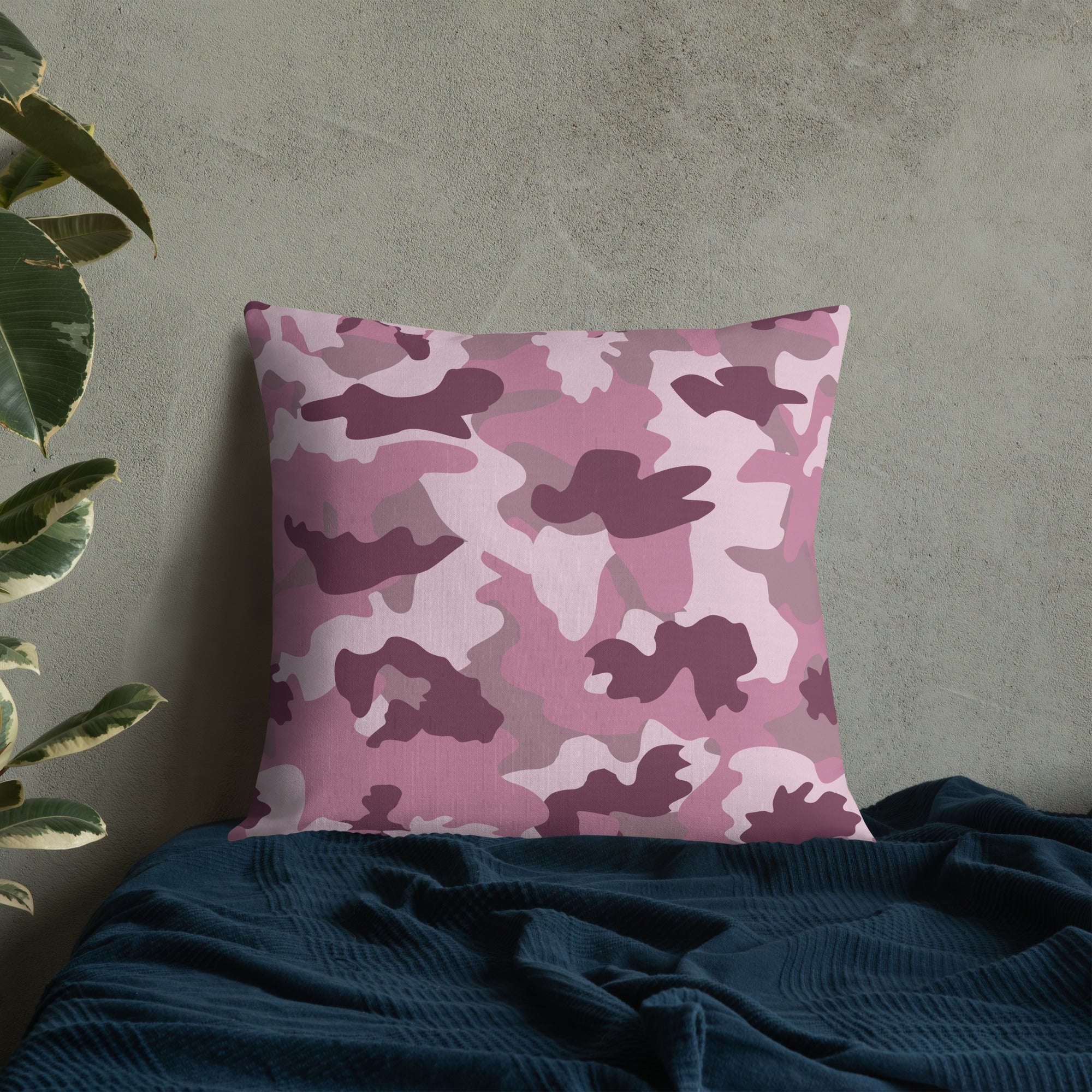 Army Enthusiast Camouflage Premium Throw Pillow