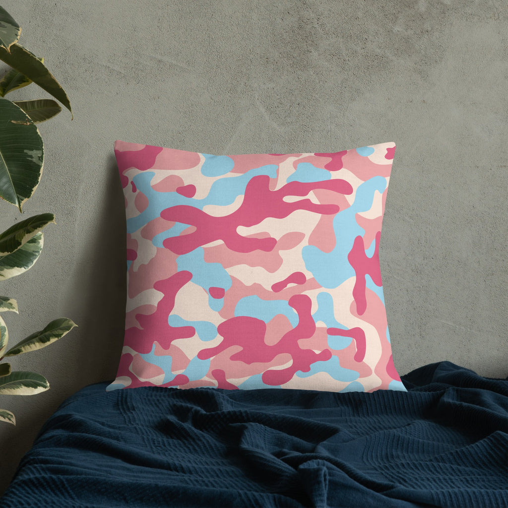 Army Enthusiast Camouflage Premium Throw Pillow