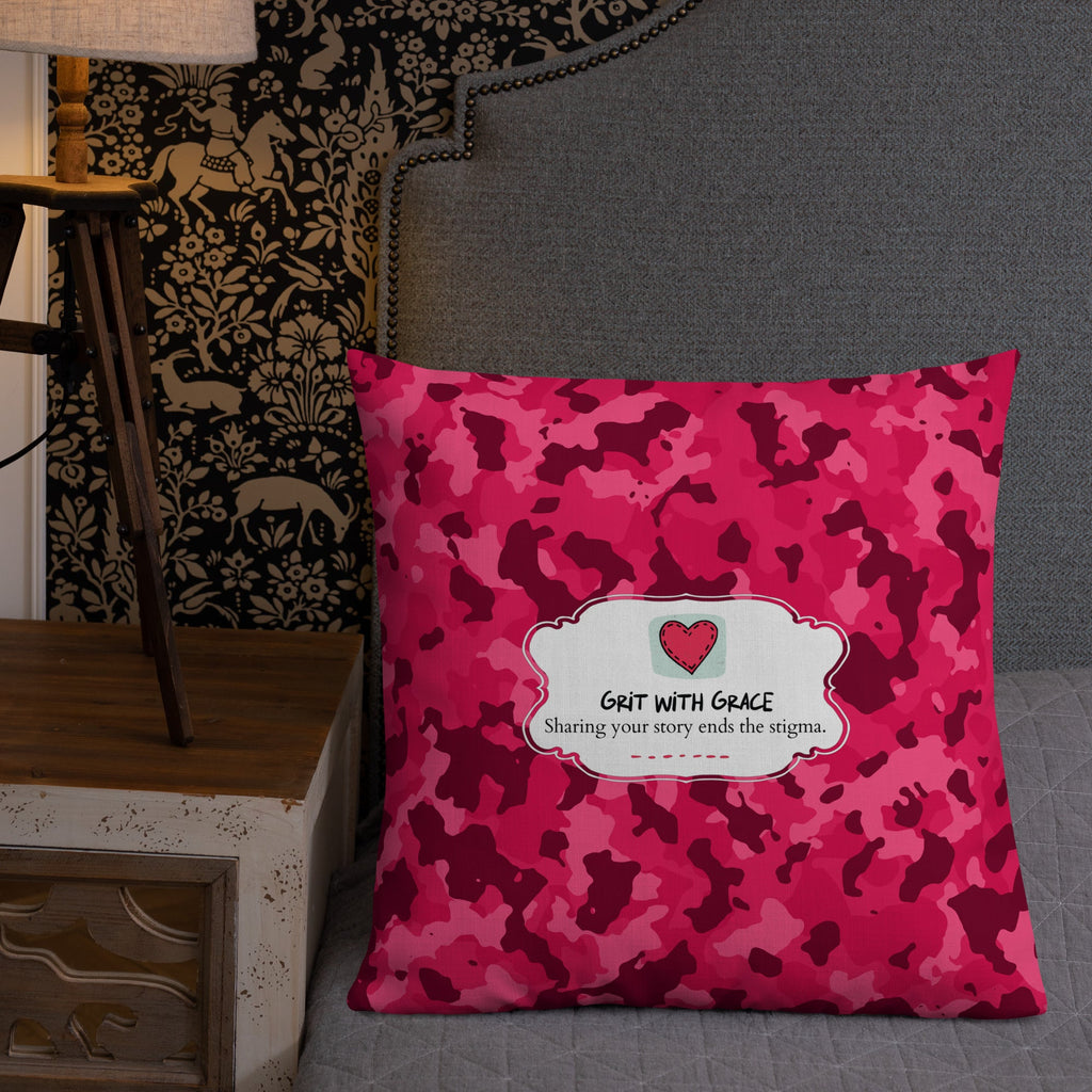 Army Enthusiast Camouflage Premium Throw Pillow