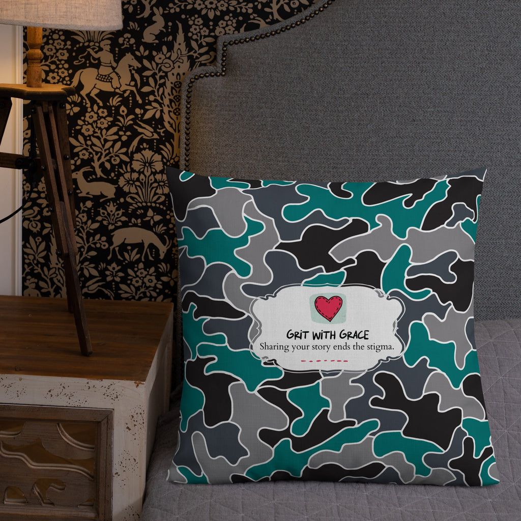 Army Enthusiast Camouflage Premium Throw Pillow