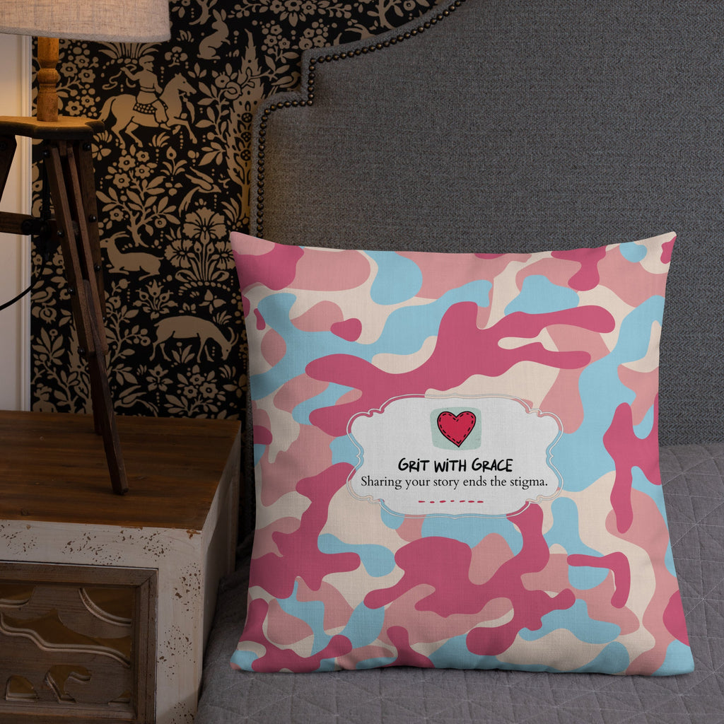 Army Enthusiast Camouflage Premium Throw Pillow