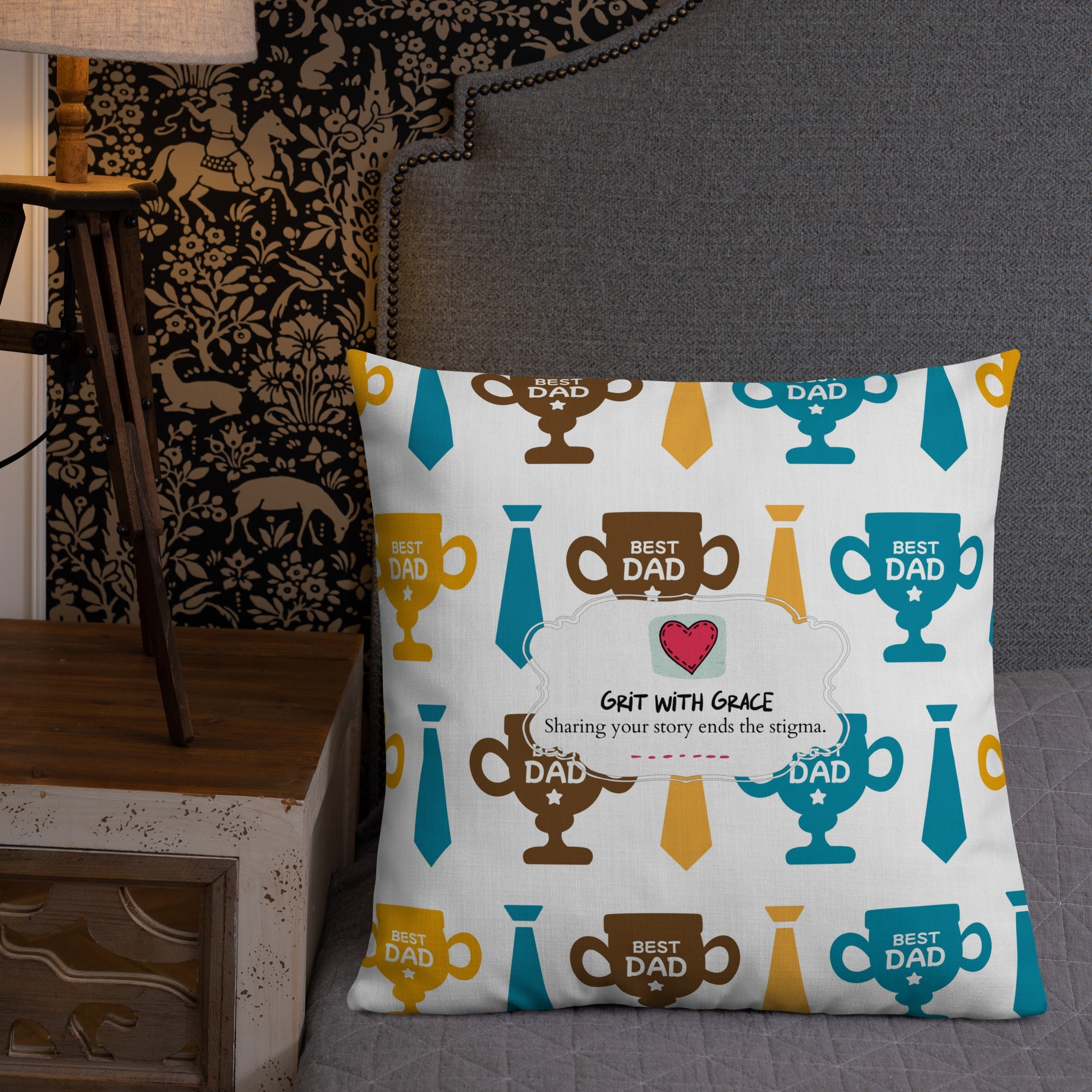 Cool Dad's Fashionably Decorative Throw Pillow