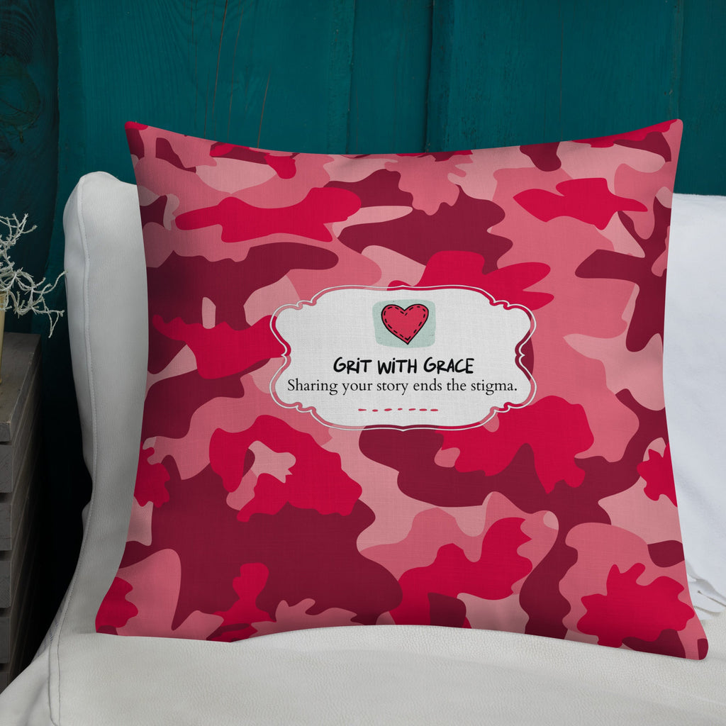 Army Enthusiast Camouflage Premium Throw Pillow