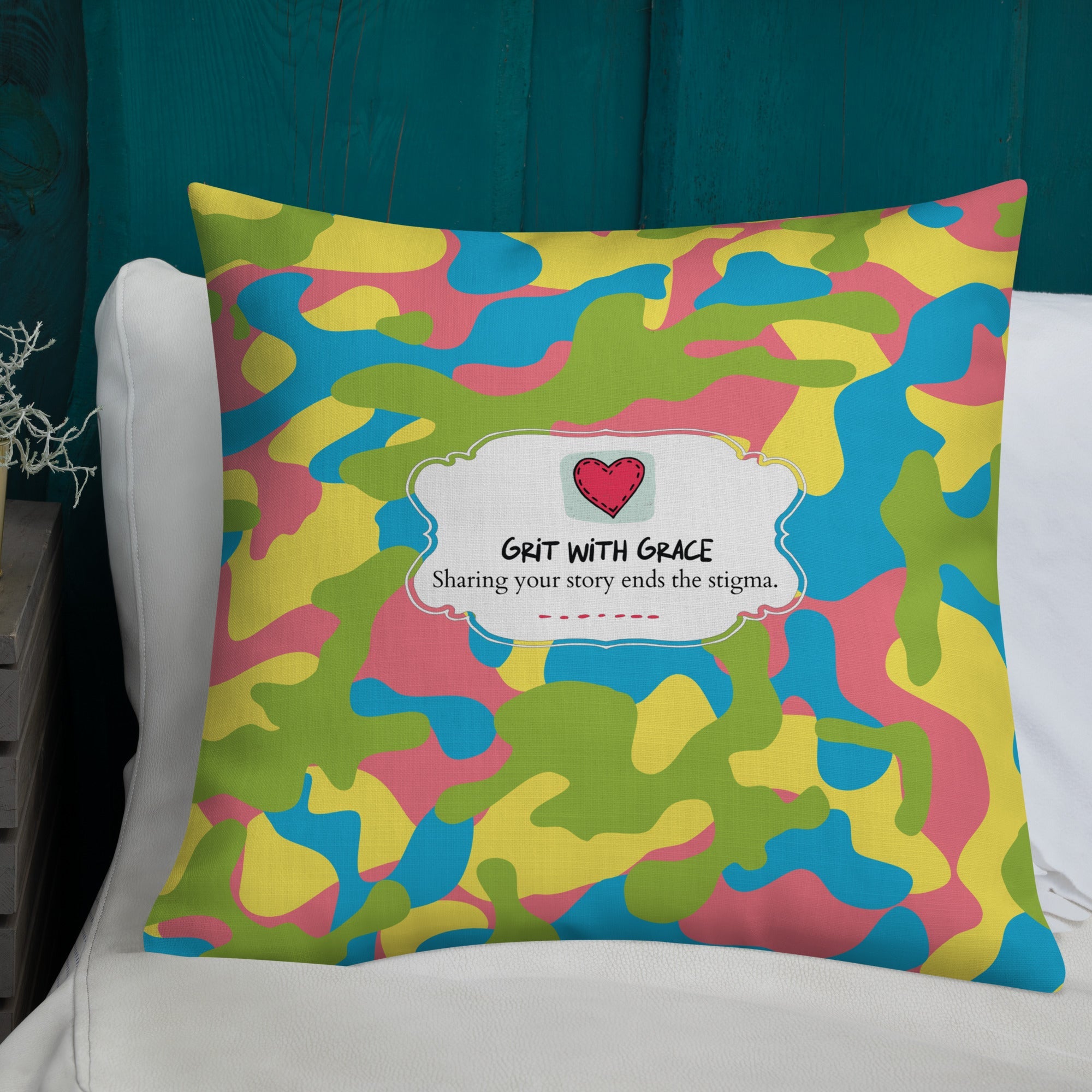 Army Enthusiast Camouflage Premium Throw Pillow