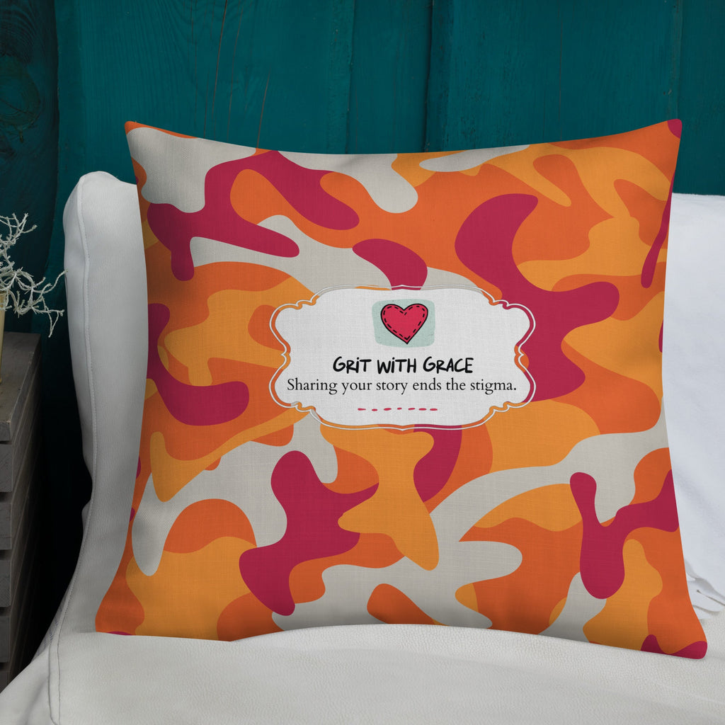 Army Enthusiast Camouflage Premium Throw Pillow