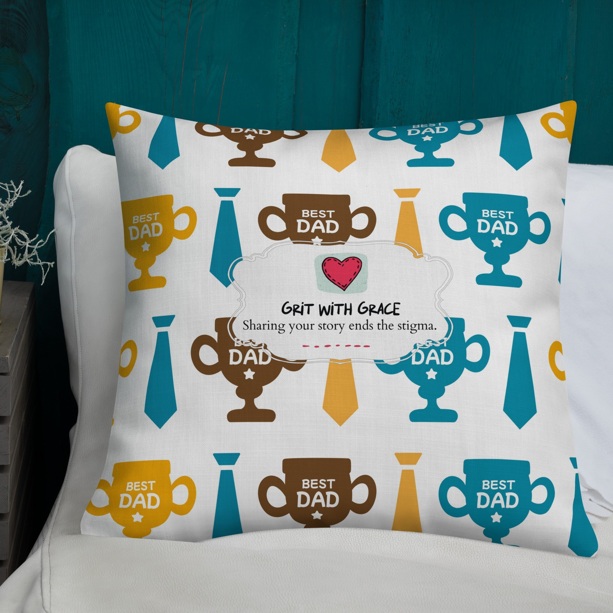 Cool Dad's Fashionably Decorative Throw Pillow