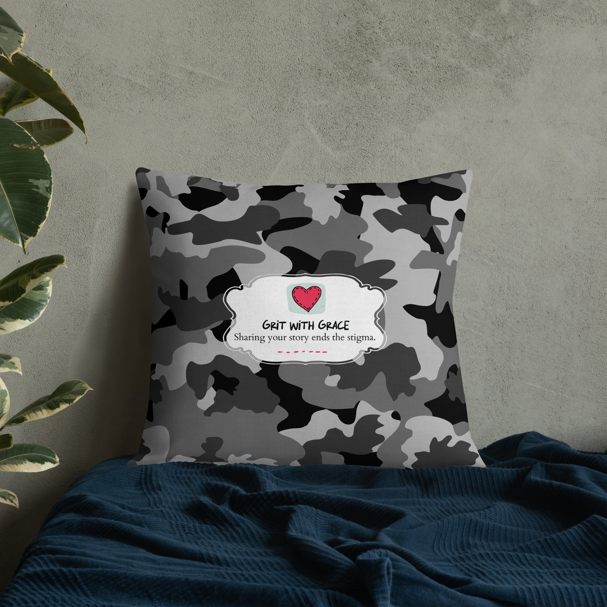 Army Enthusiast Camouflage Premium Throw Pillow