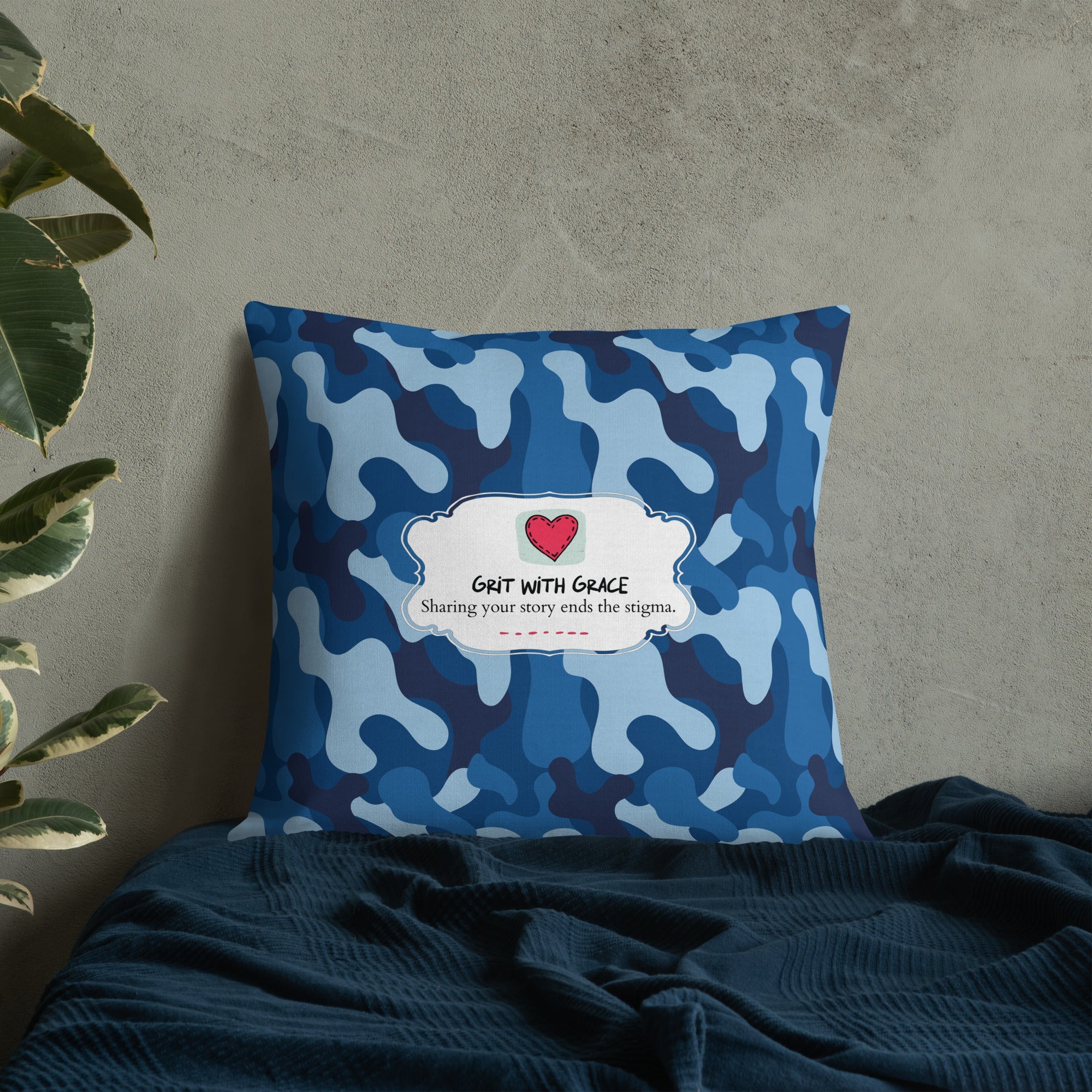 Army Enthusiast Camouflage Premium Throw Pillow