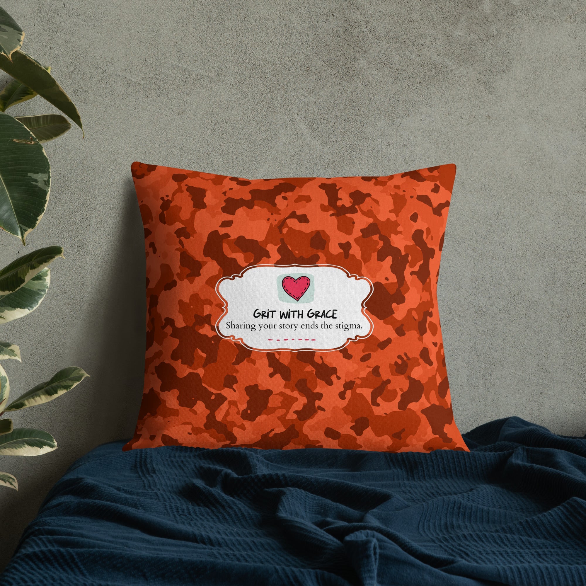 Army Enthusiast Camouflage Premium Throw Pillow