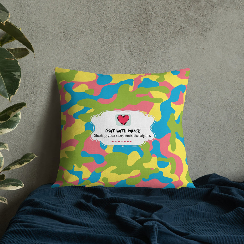 Army Enthusiast Camouflage Premium Throw Pillow