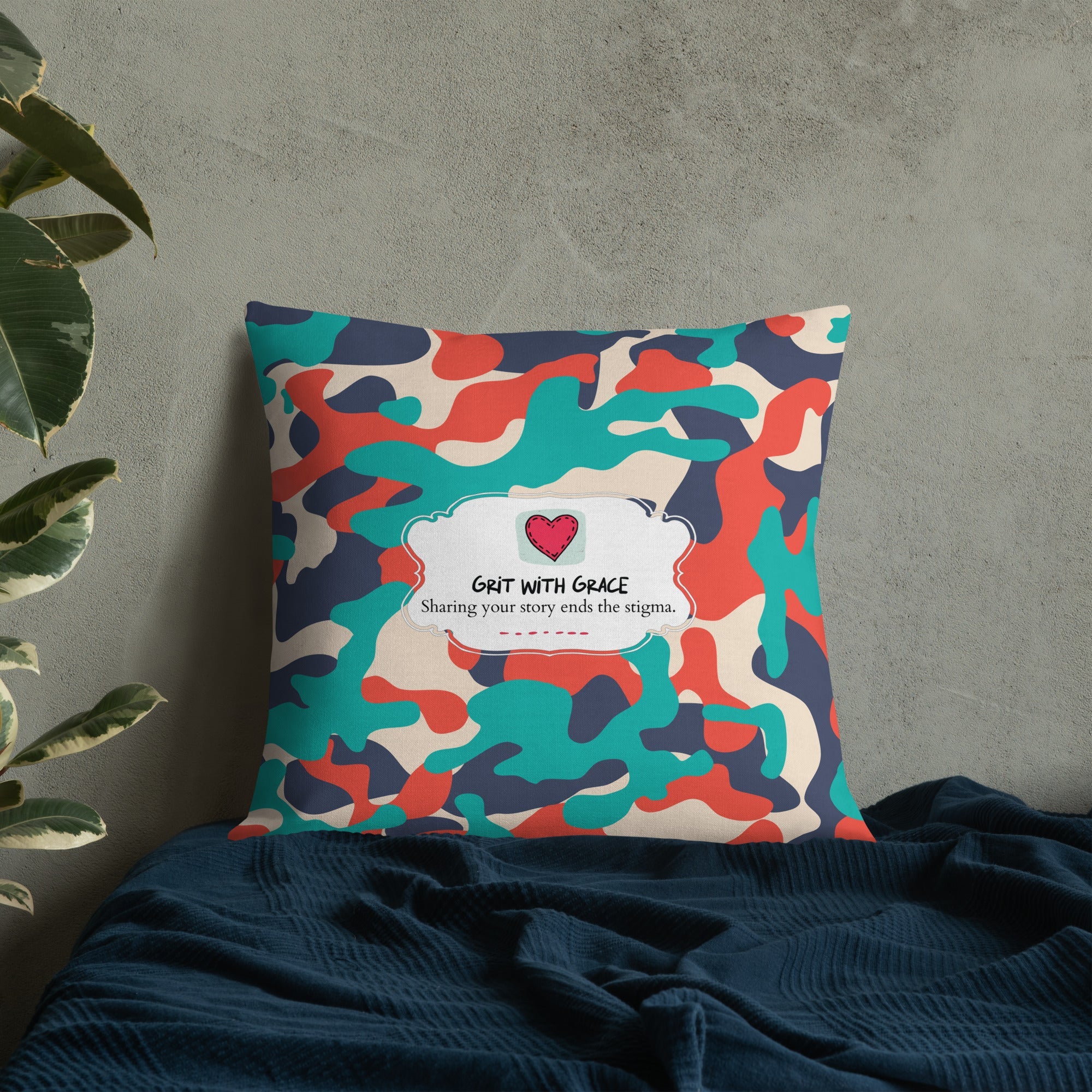 Army Enthusiast Camouflage Premium Throw Pillow