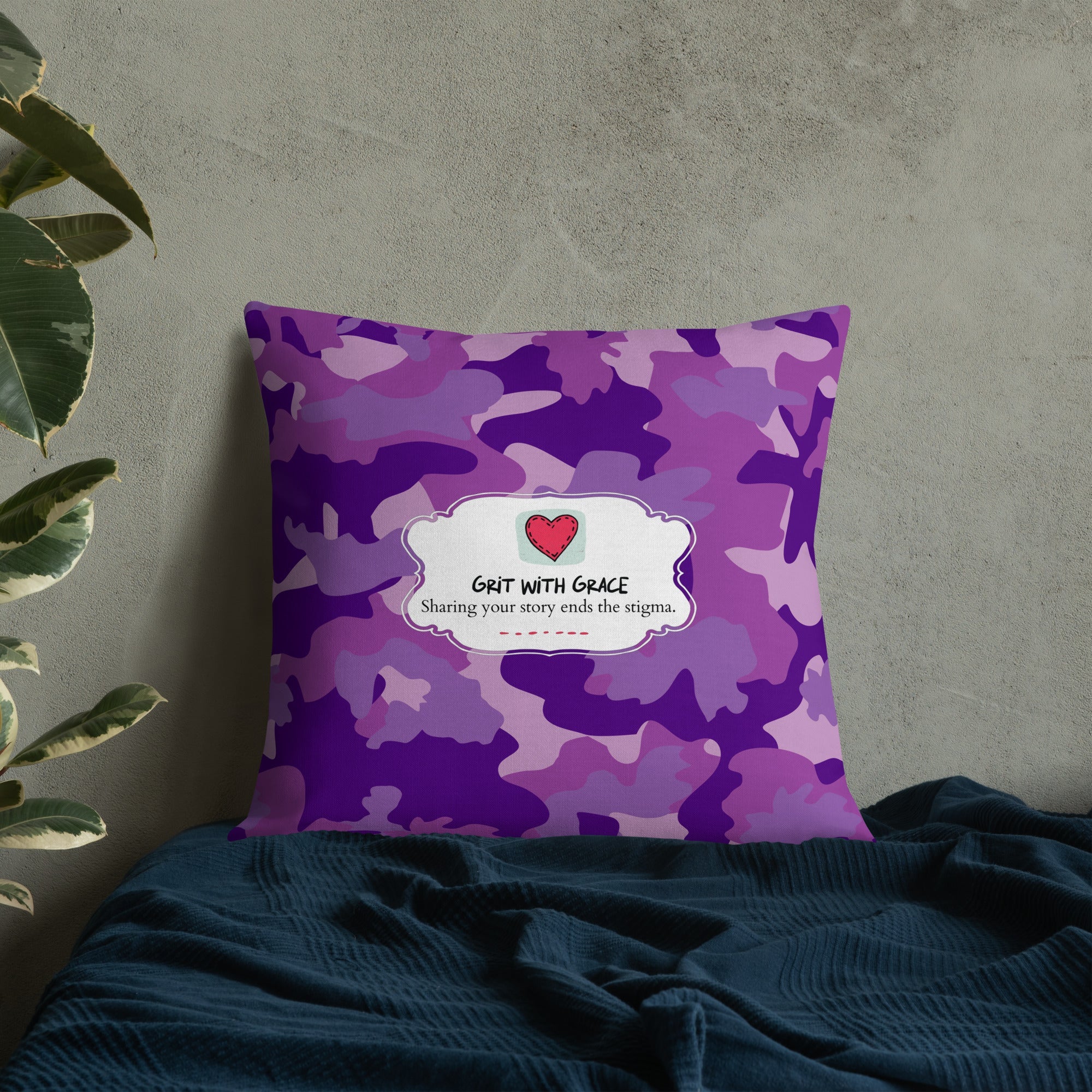 Army Enthusiast Camouflage Premium Throw Pillow