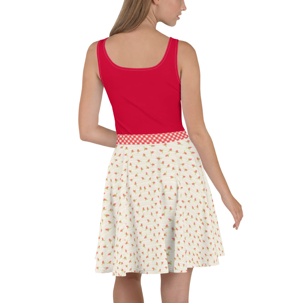 Melancholy Molly 'Embrace the Echoes of Solitude' Skater Dress