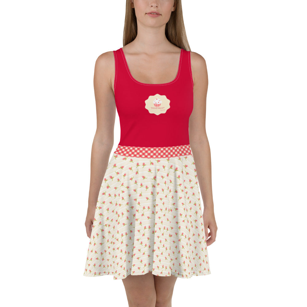 Melancholy Molly 'Embrace the Echoes of Solitude' Skater Dress