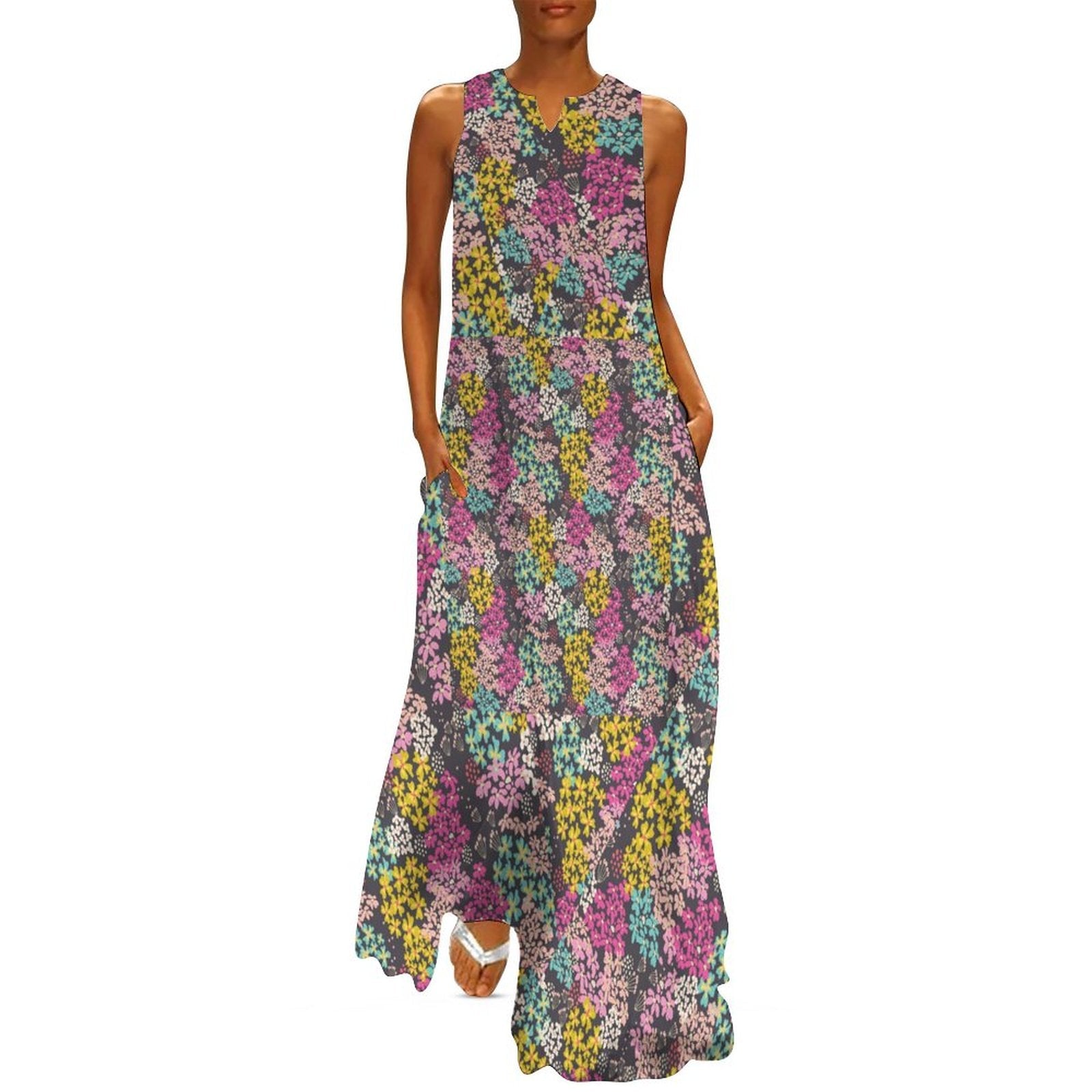 Summer Vibes Sleeveless Ankle-length Dress GQ