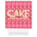 Melancholy Mollie 'When Cake Calls, Listen' Shower Curtains