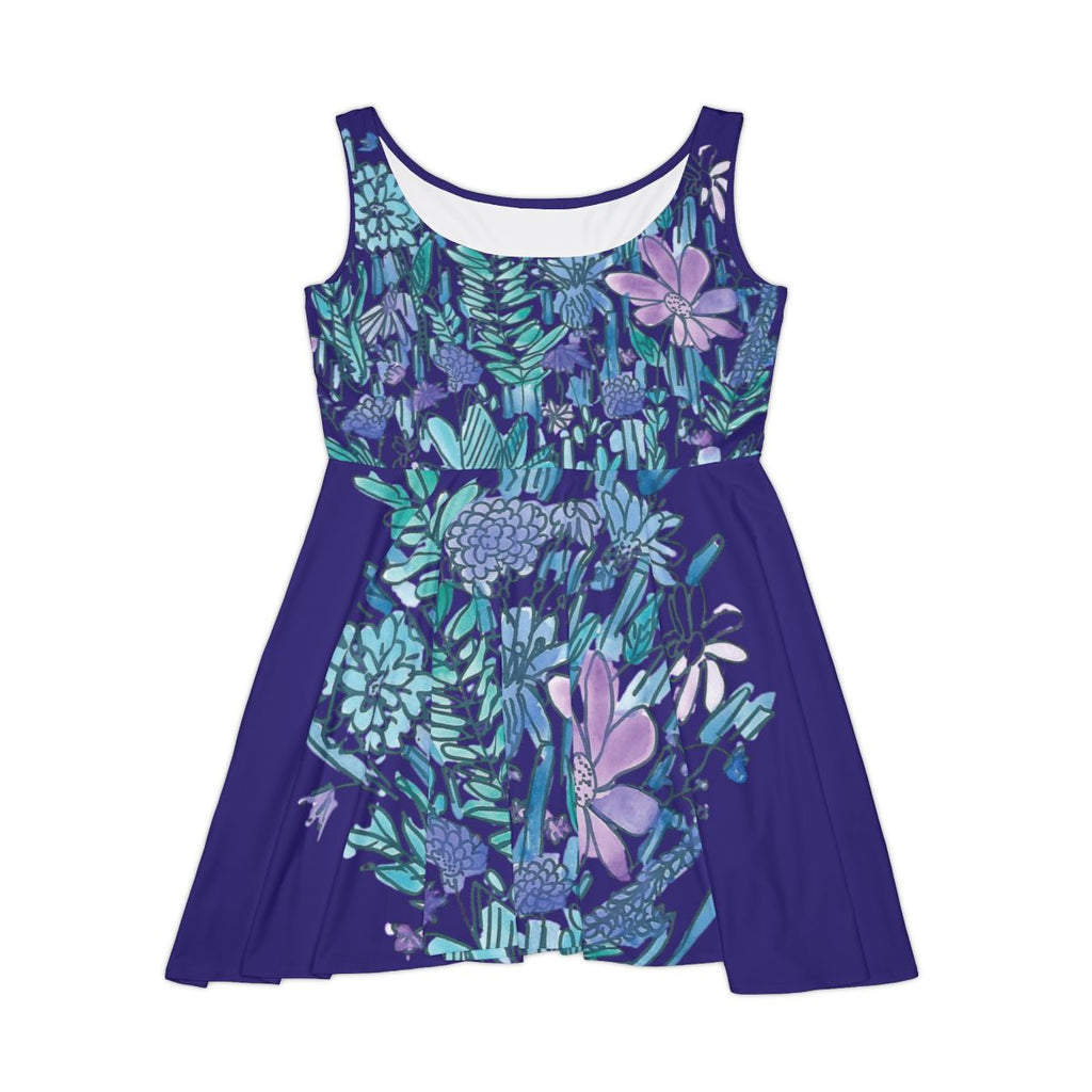 Scene Stealer Indigo Skater Dress