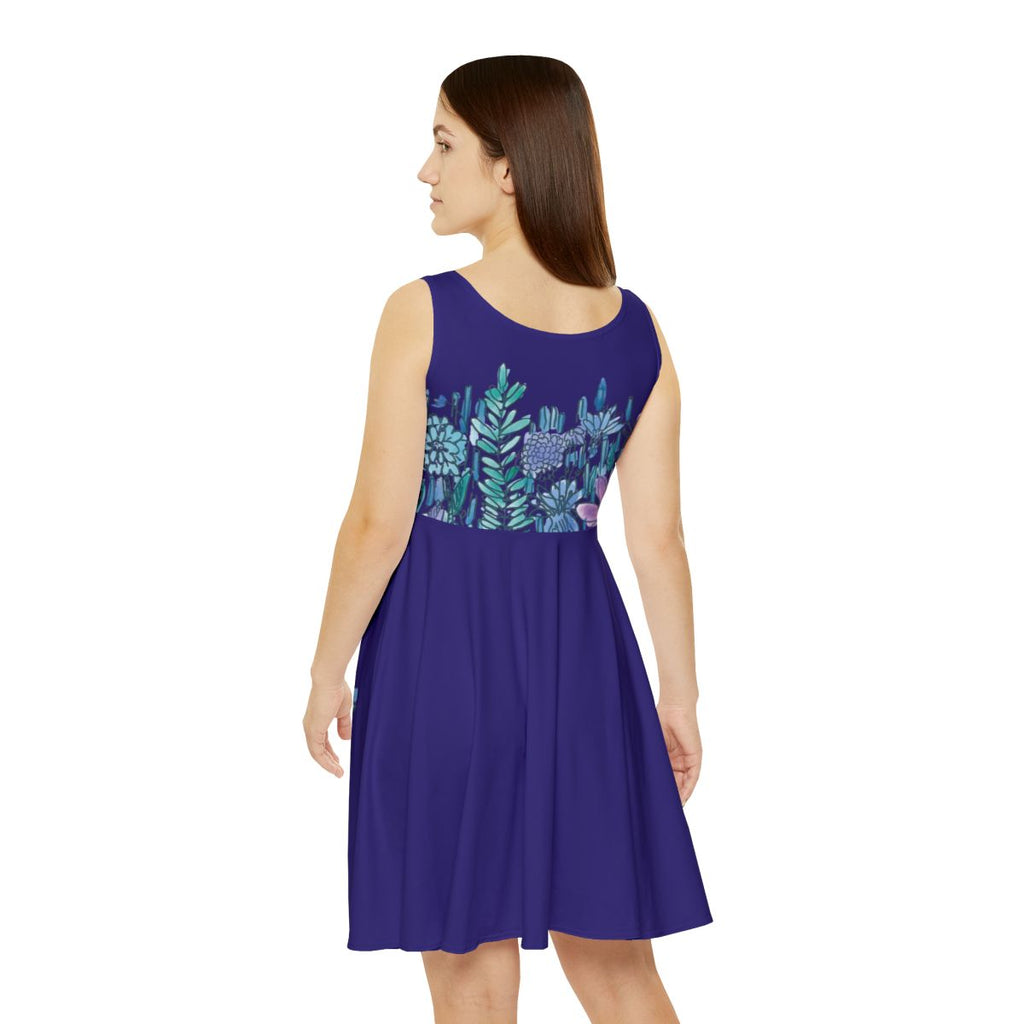 Scene Stealer Indigo Skater Dress