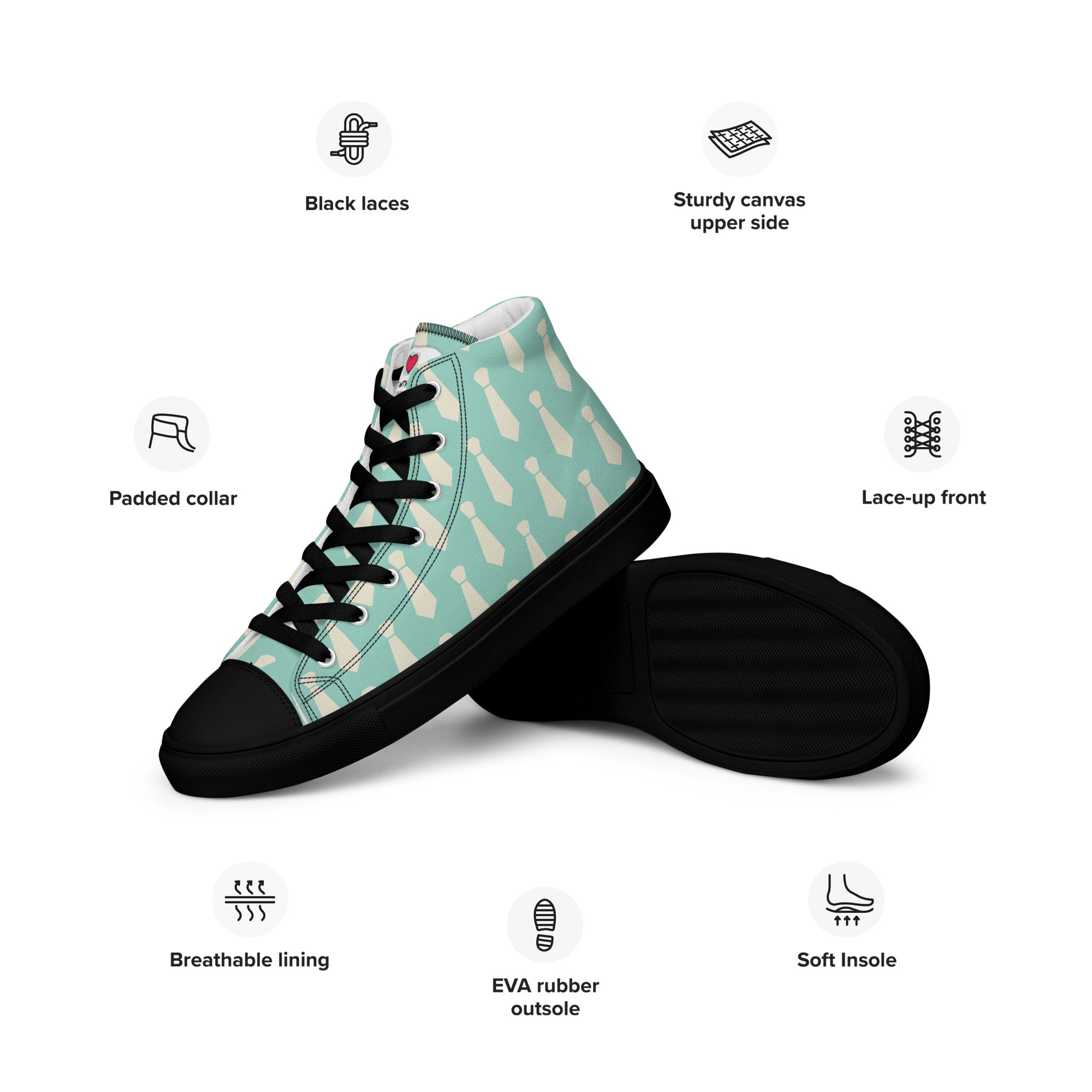 Cool Dad's Commuter Stye Men's High Top Sneakers