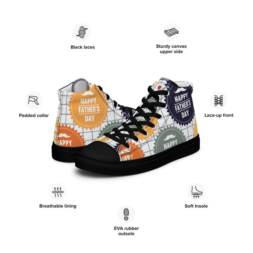 Cool Dad's Commuter Stye Men's High Top Sneakers