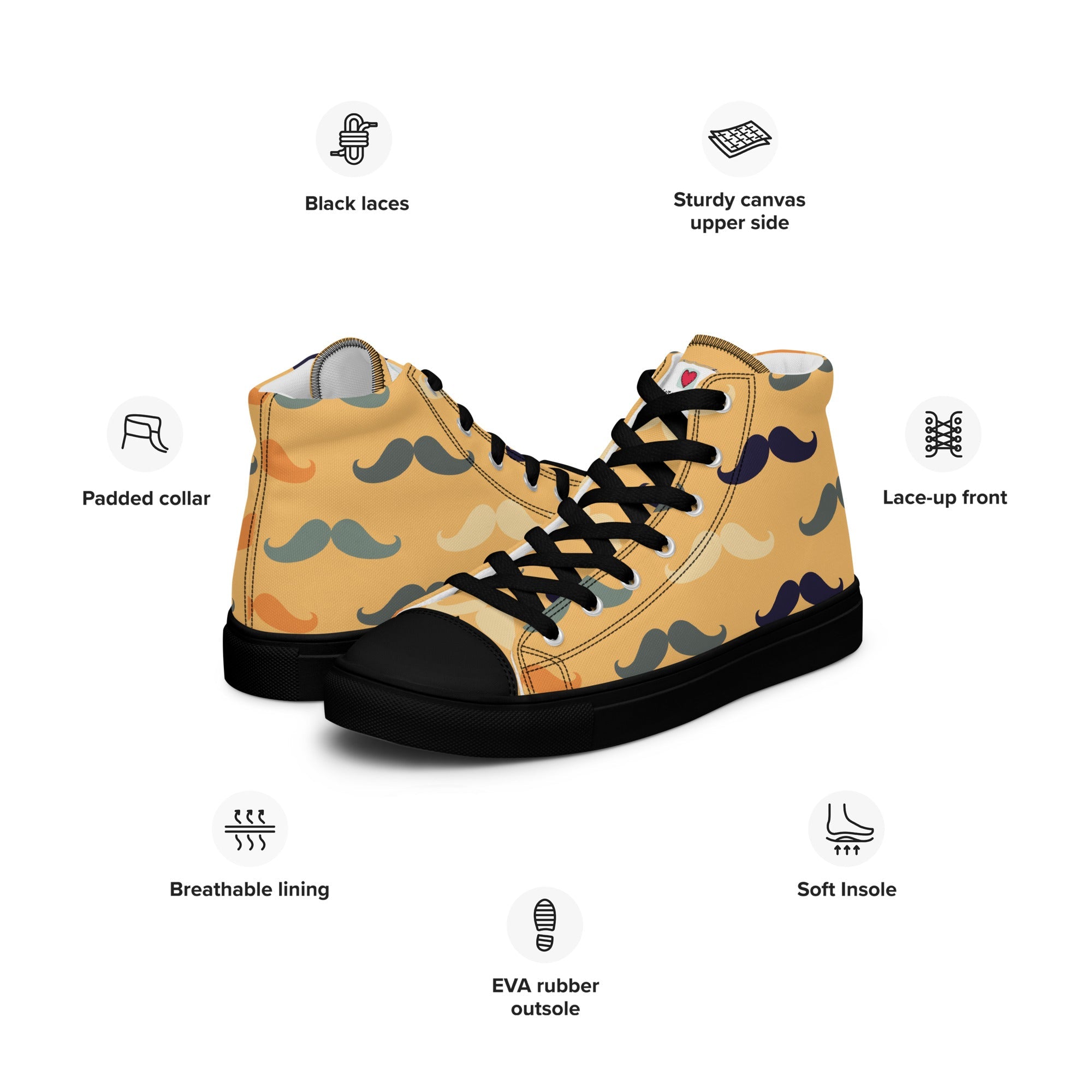 Cool Dad's Commuter Stye Men's High Top Sneakers
