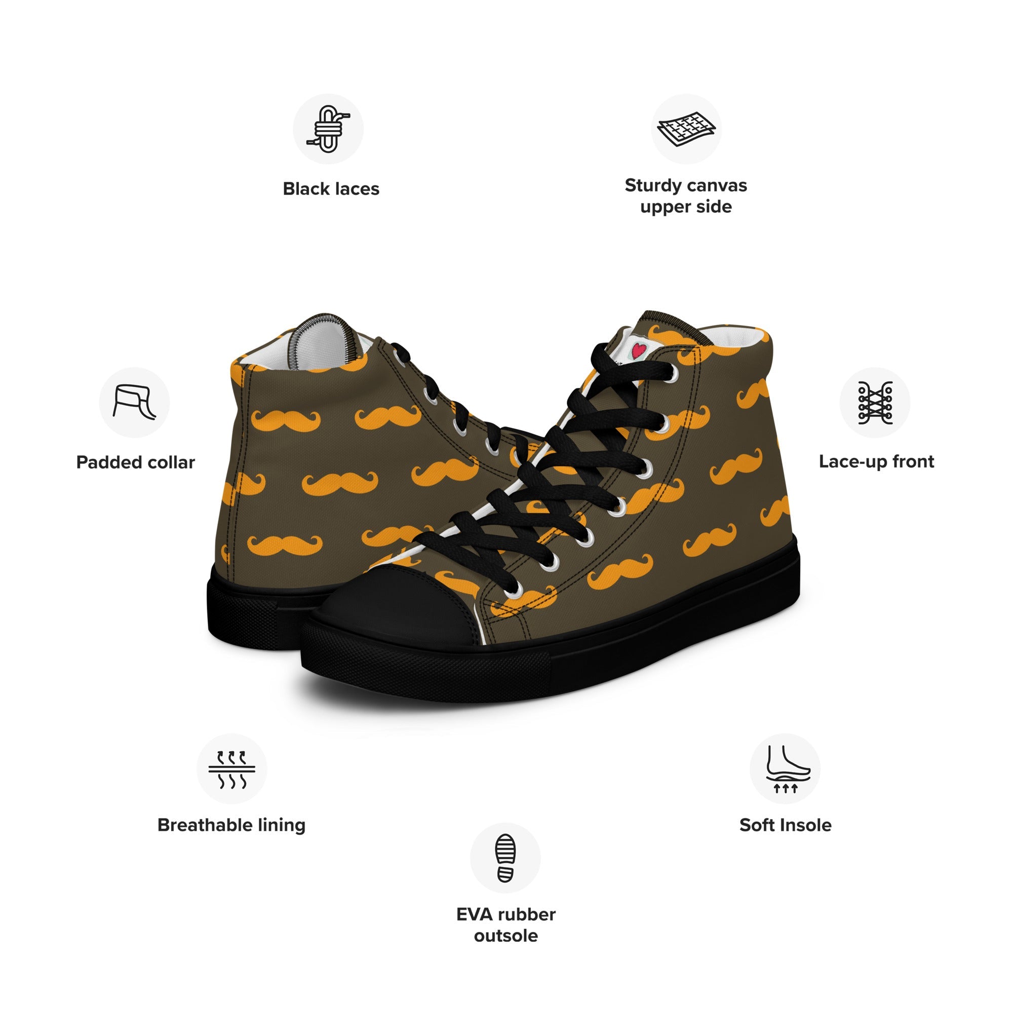 Cool Dad's Commuter Stye Men's High Top Sneakers