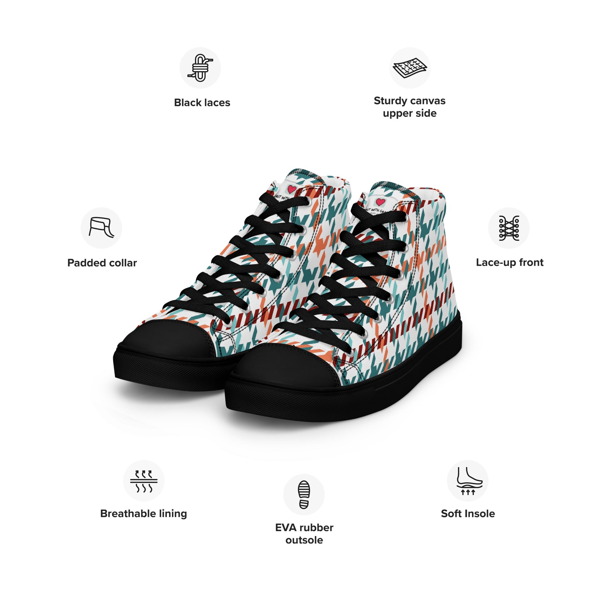 Cool Dad's Commuter Stye Men's High Top Sneakers