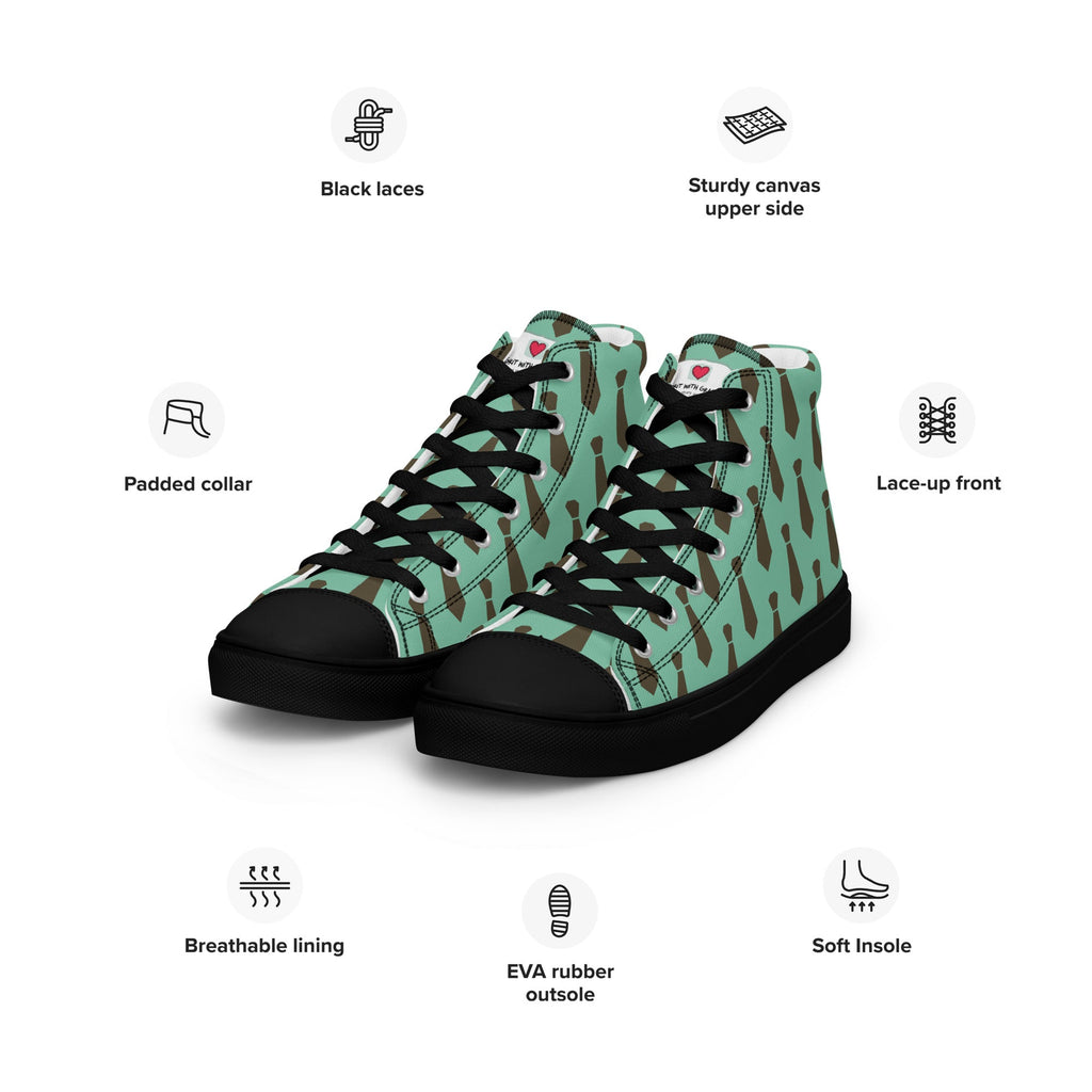 Cool Dad's Commuter Stye Men's High Top Sneakers