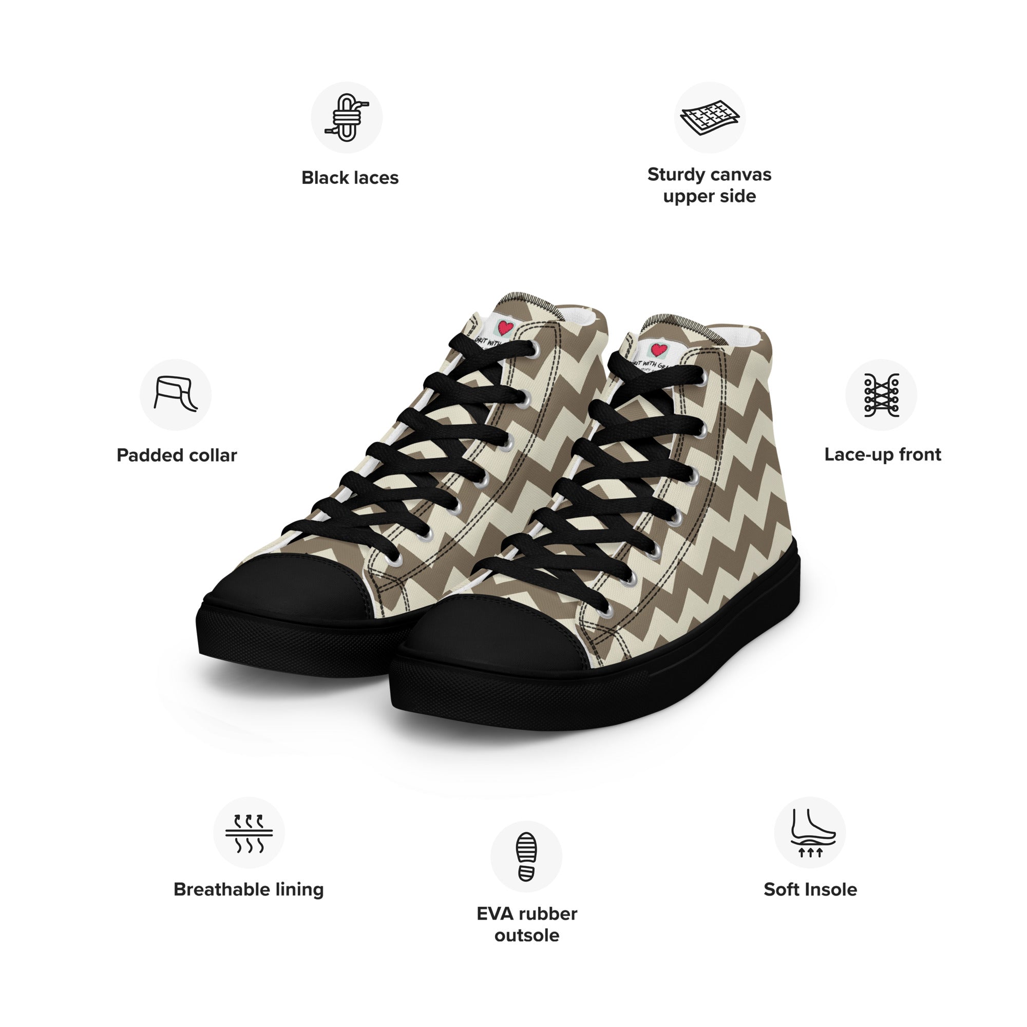 Cool Dad's Commuter Stye Men's High Top Sneakers