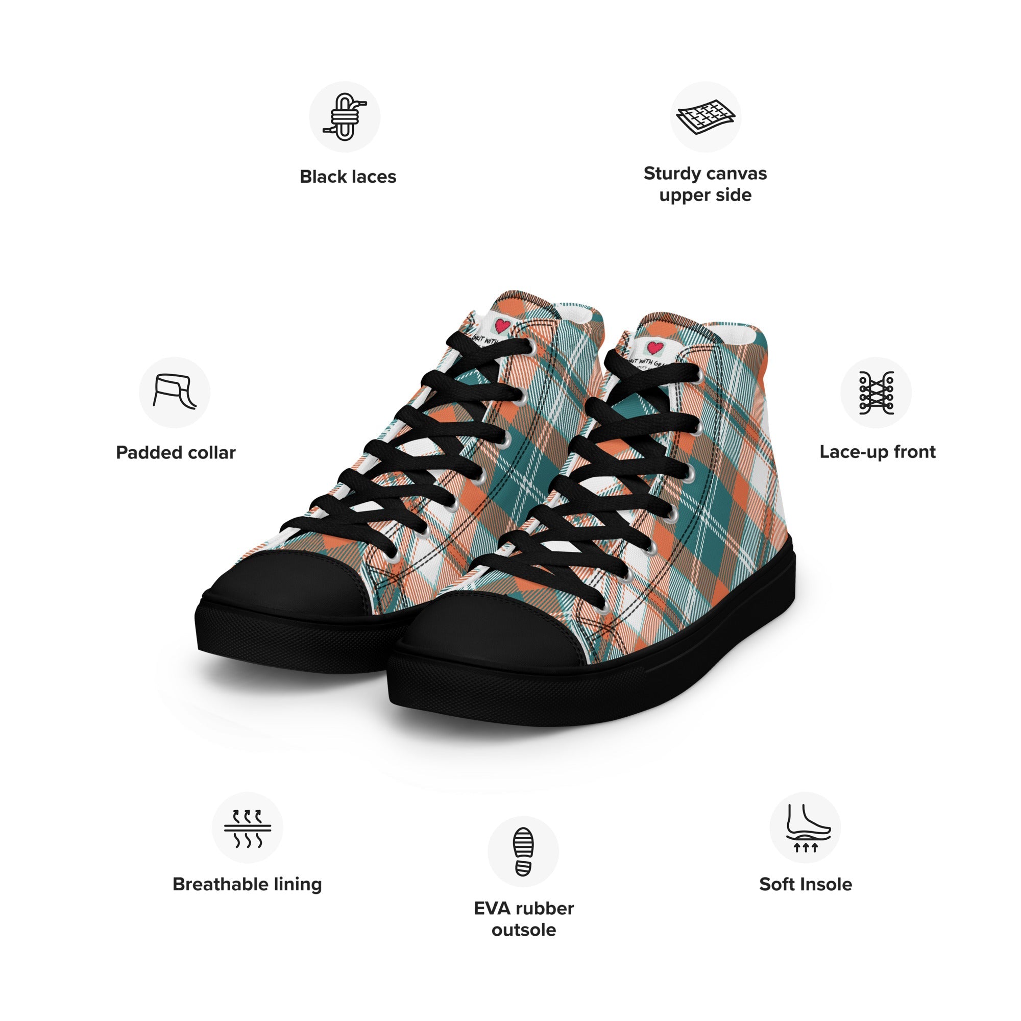Cool Dad's Commuter Stye Men's High Top Sneakers