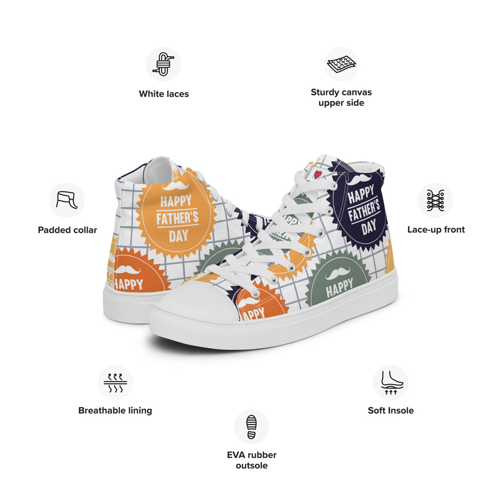 Cool Dad's Commuter Stye Men's High Top Sneakers