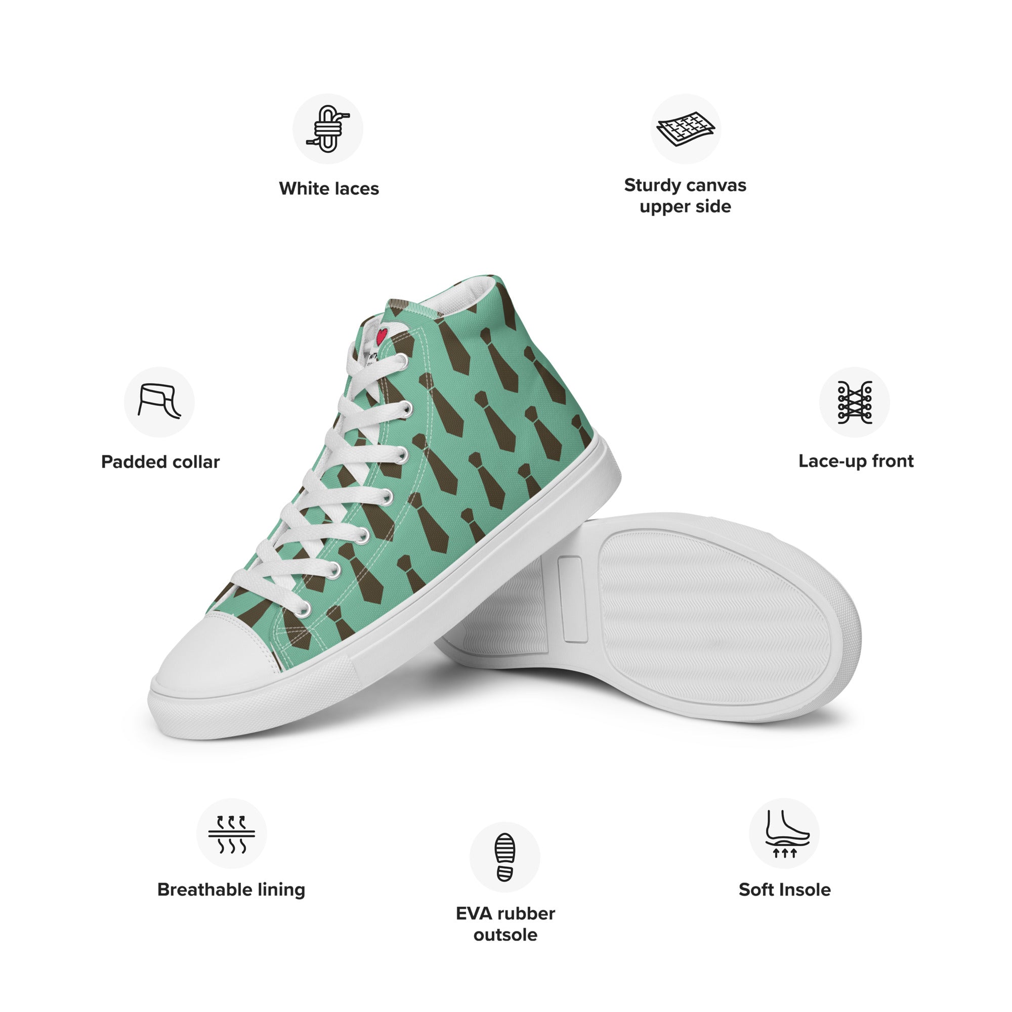 Cool Dad's Commuter Stye Men's High Top Sneakers