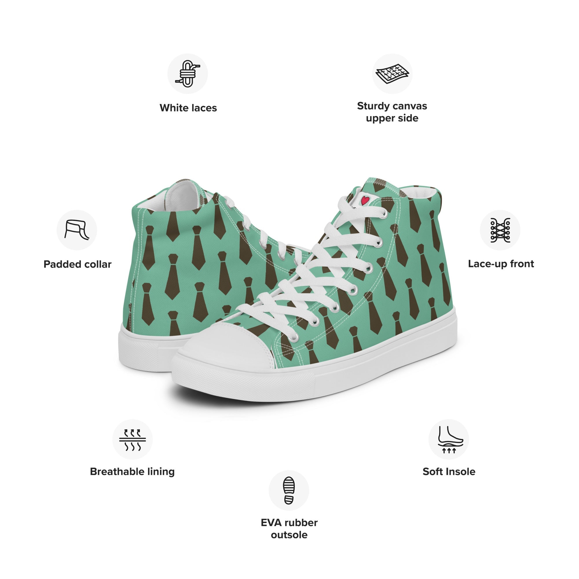 Cool Dad's Commuter Stye Men's High Top Sneakers