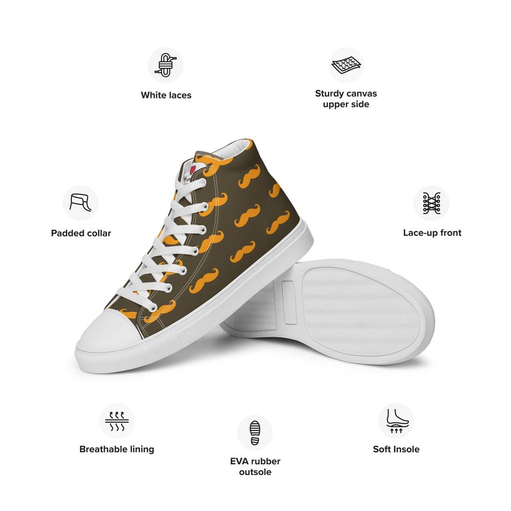 Cool Dad's Commuter Stye Men's High Top Sneakers