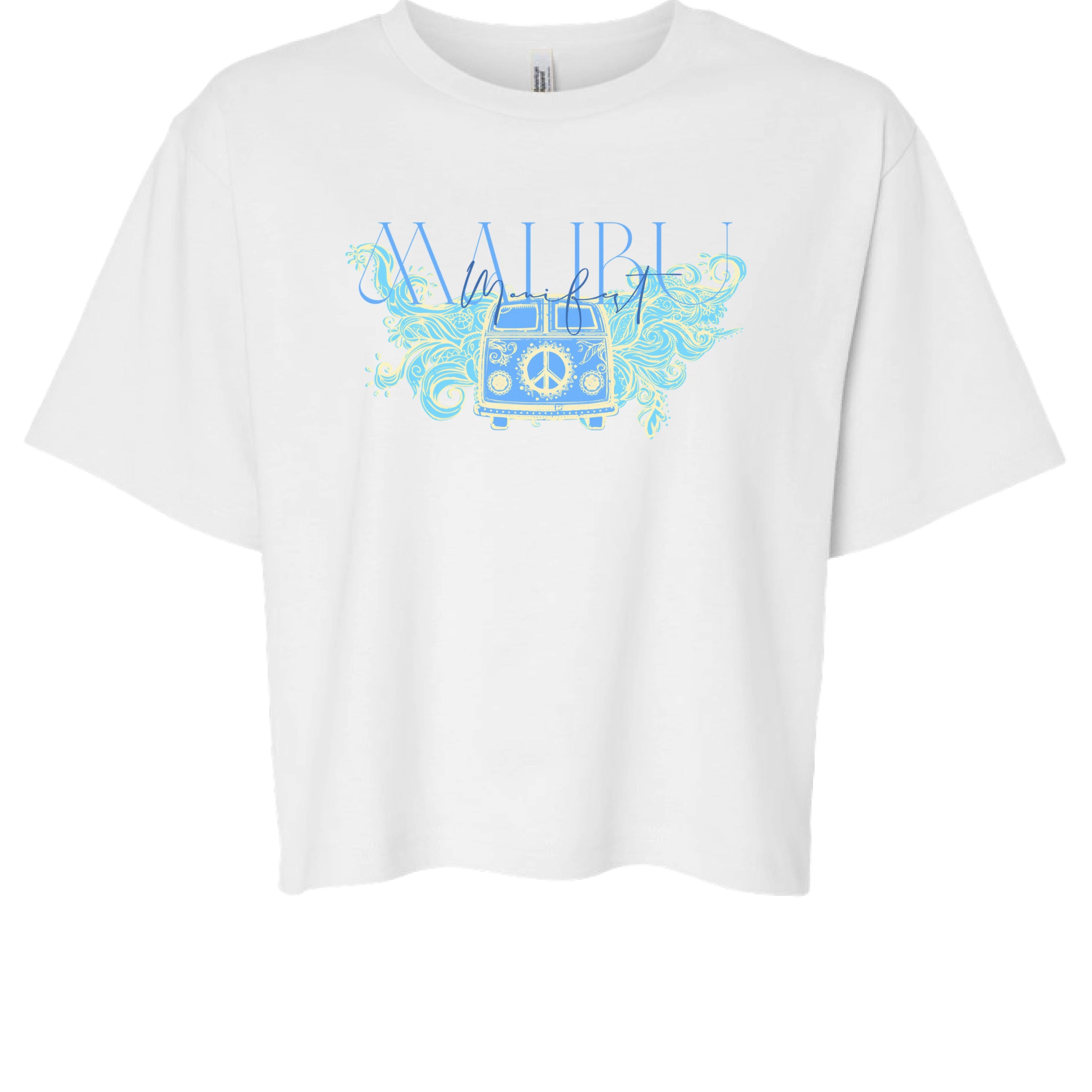Manifest Malibu – Boxy Cropped Tee – Studio Limited