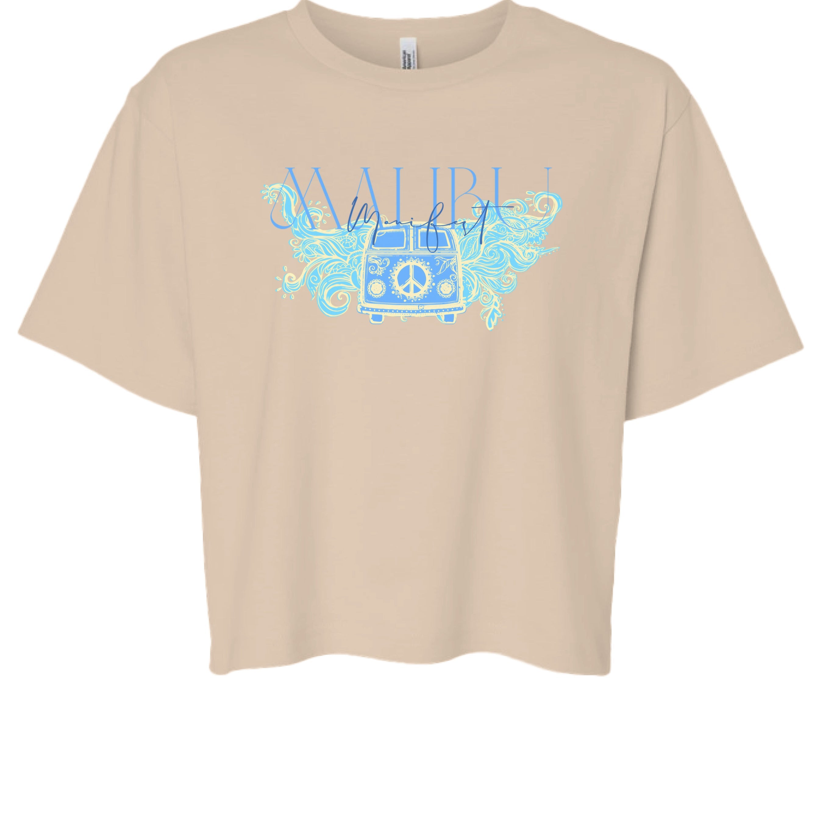 Manifest Malibu – Boxy Cropped Tee – Studio Limited