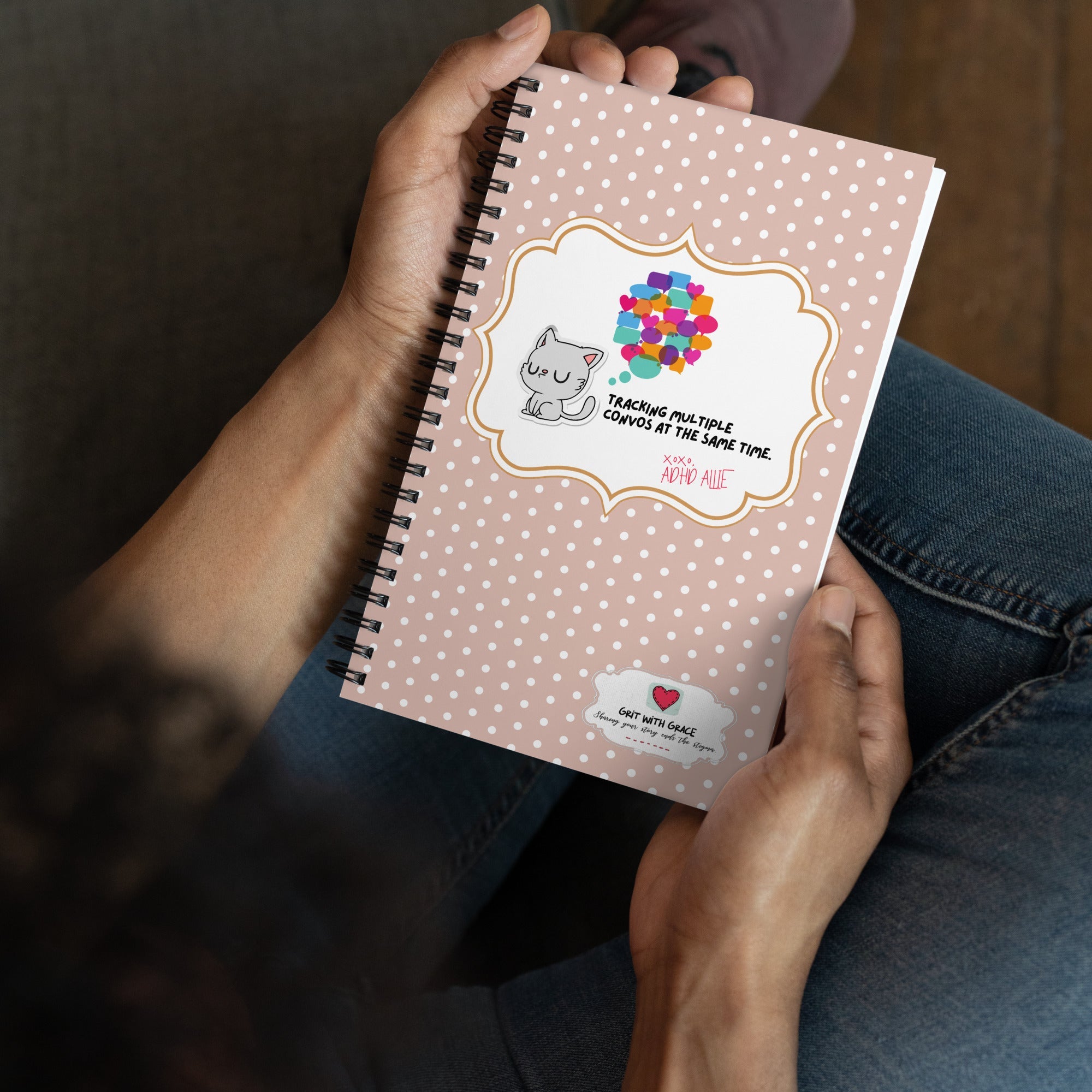 ADHD Allie 'Tracking Multiple Convos' Notebook