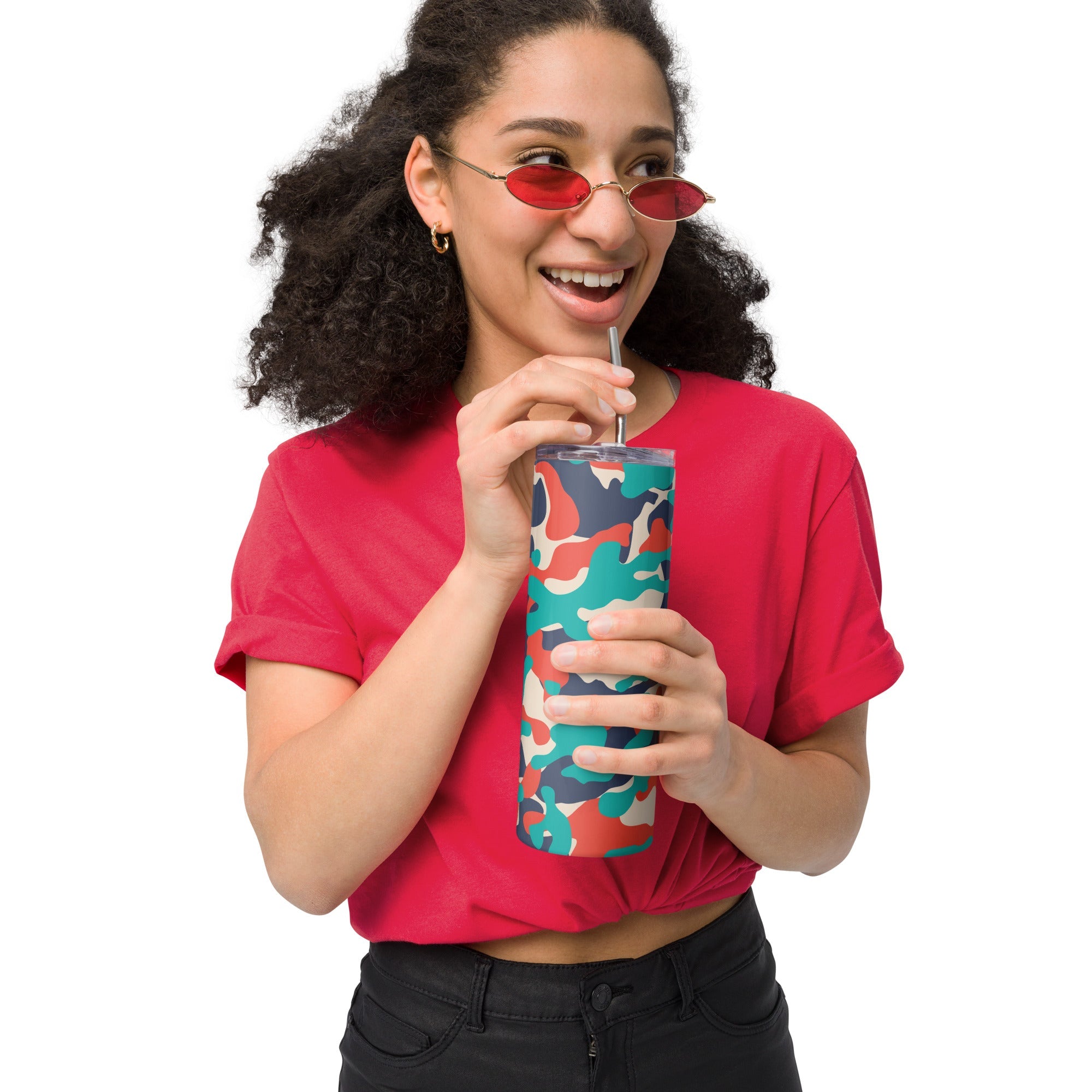 Army Enthusiast Camouflage Party Tumbler