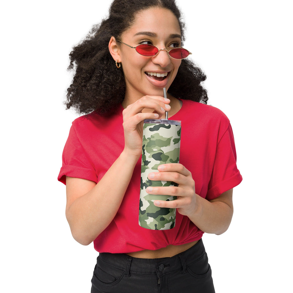 Army Enthusiast Camouflage Stainless Steel Tumbler