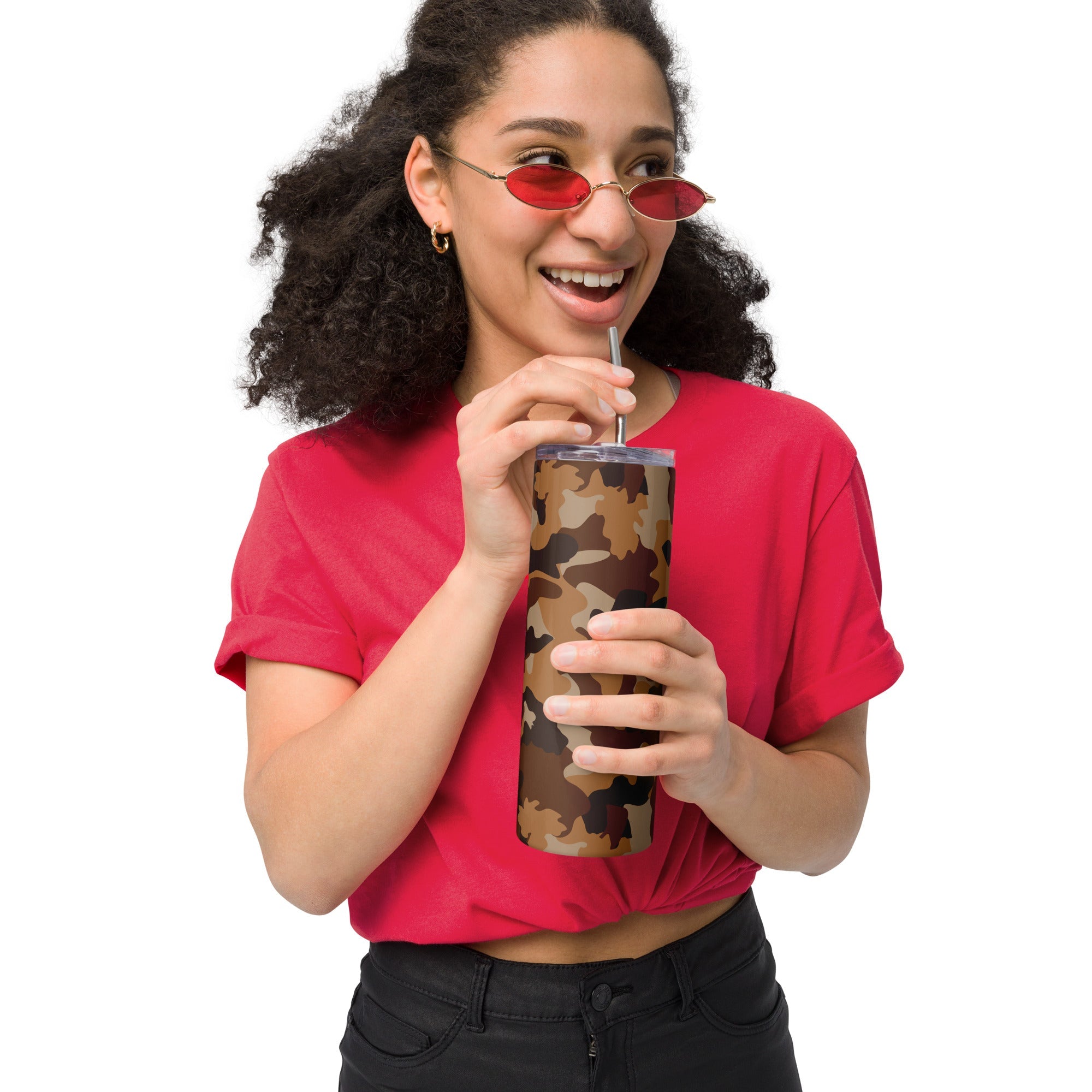 Army Enthusiast Camouflage Party Tumbler